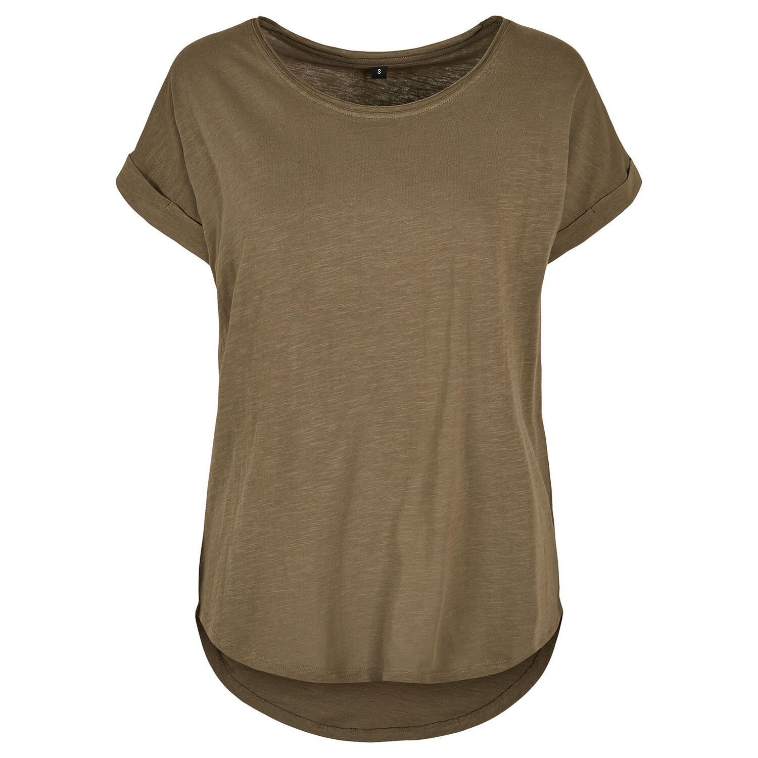 Build Your Brand Womens/Ladies Long Slub T-Shirt