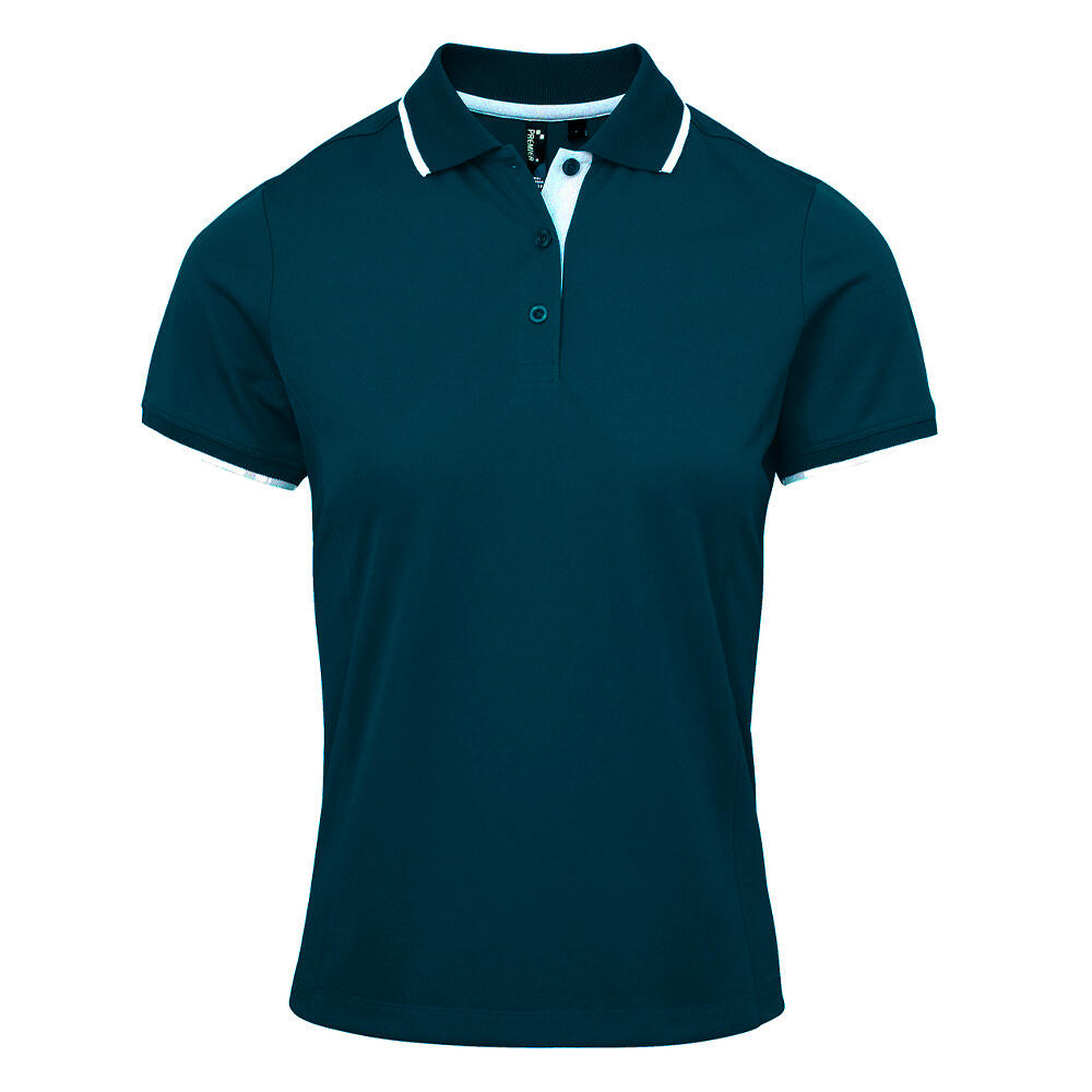 Premier Womens/Ladies Coolchecker Contrast Pique Polo Shirt