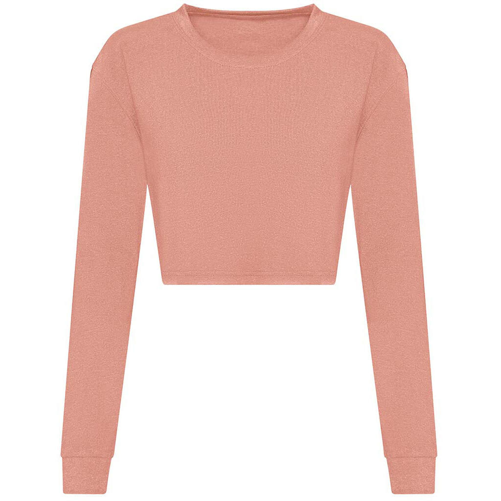 Awdis Womens/Ladies Long-Sleeved Crop T-Shirt
