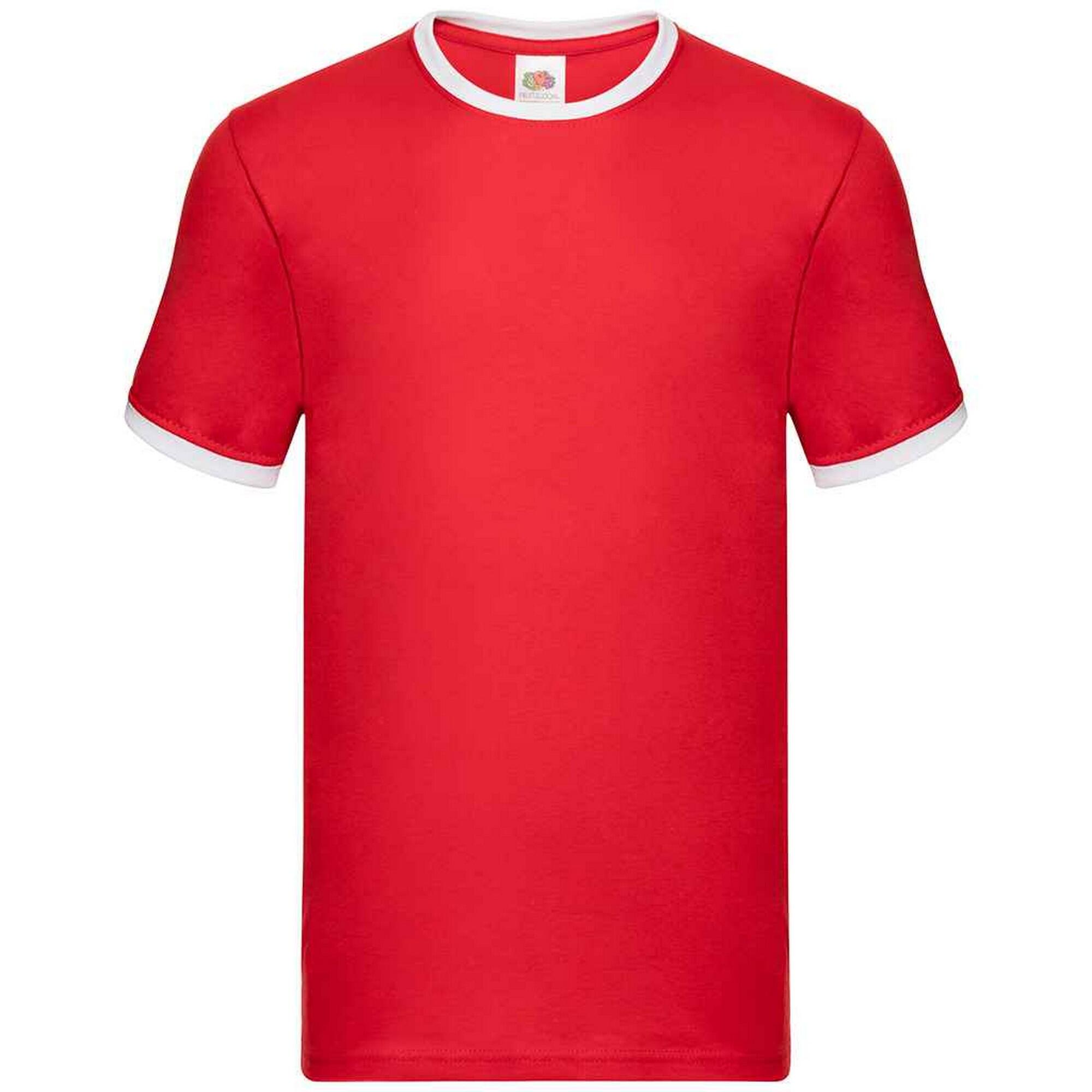 Fruit of the Loom Mens Ringer Contrast T-Shirt