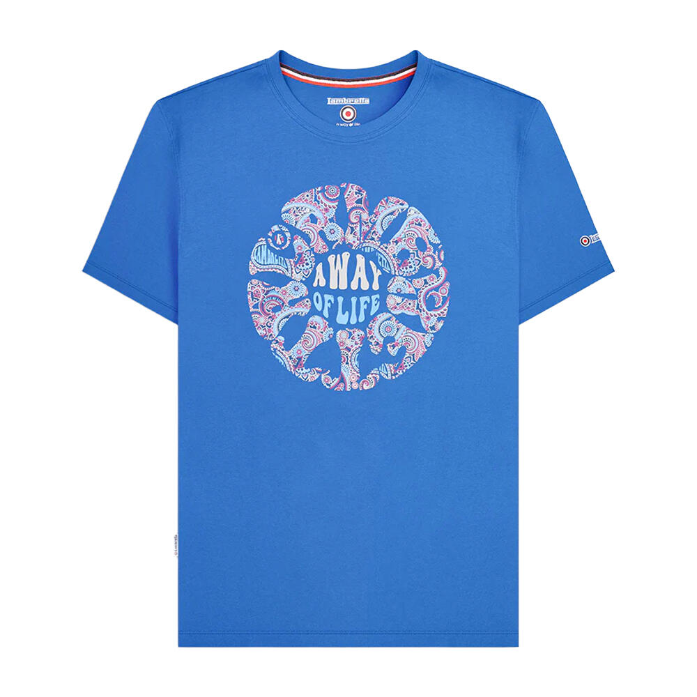 Lambretta Mens SS24 Paisley Roundel T-Shirt