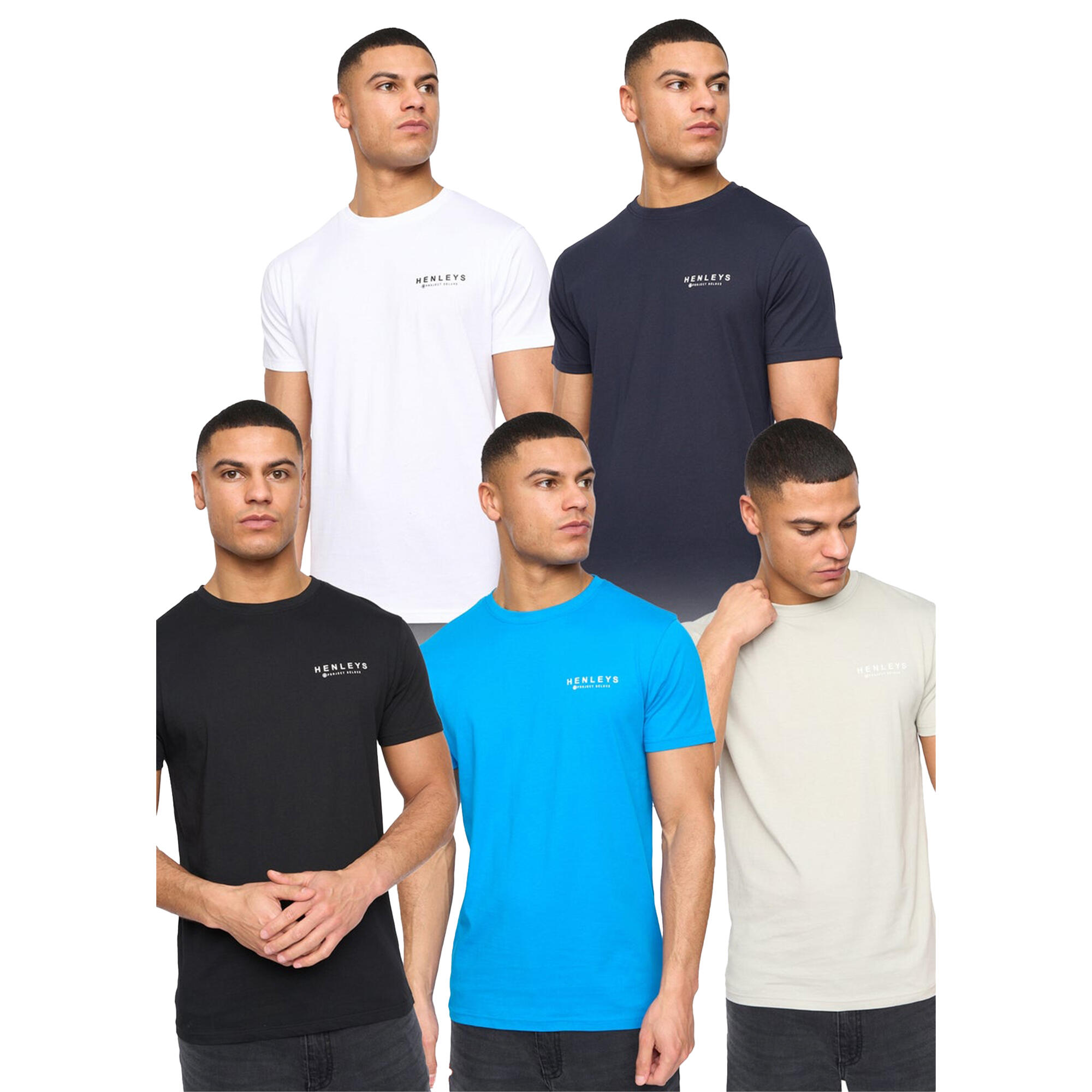 Henleys Mens Henycore T-Shirt (Pack of 5)