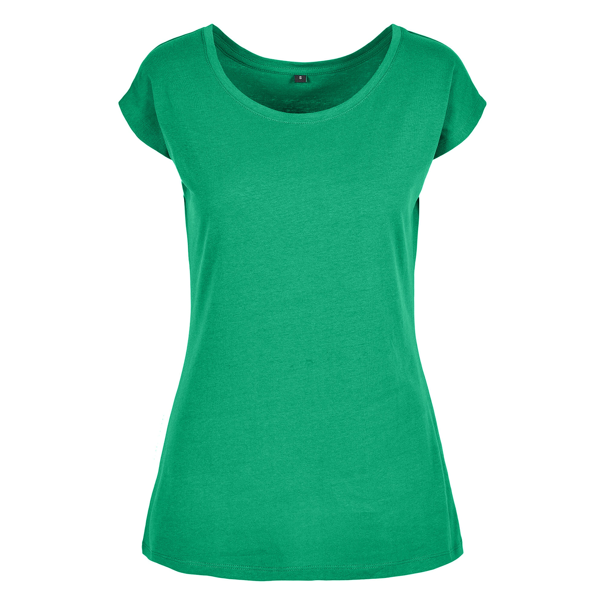 Build Your Brand Womens/Ladies Wide Neck T-Shirt