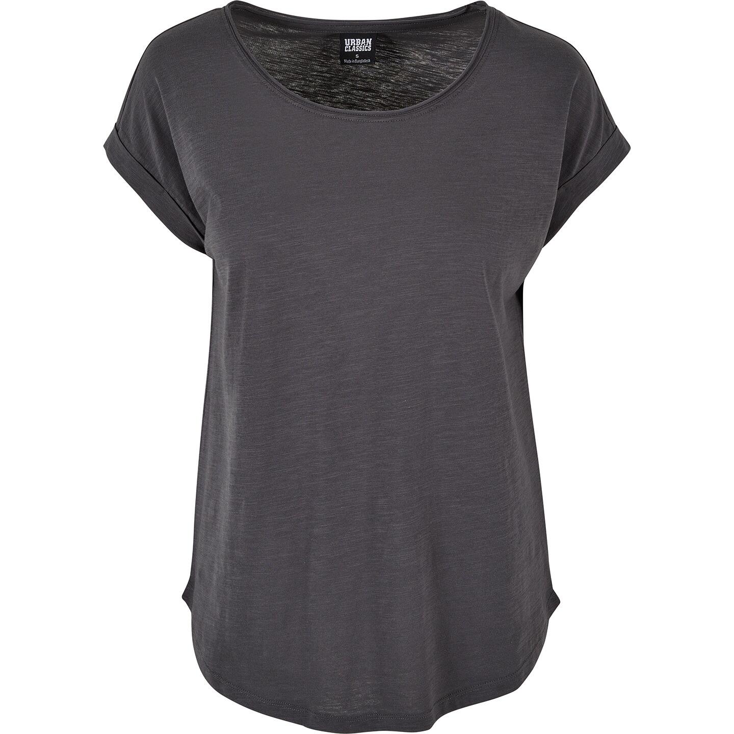 Build Your Brand Womens/Ladies Long Slub T-Shirt