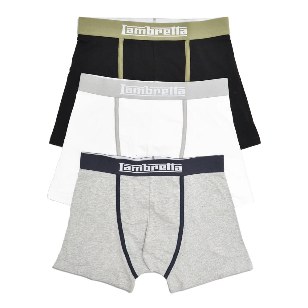 Lambretta Mens Classic Boxer Shorts (Pack of 3)