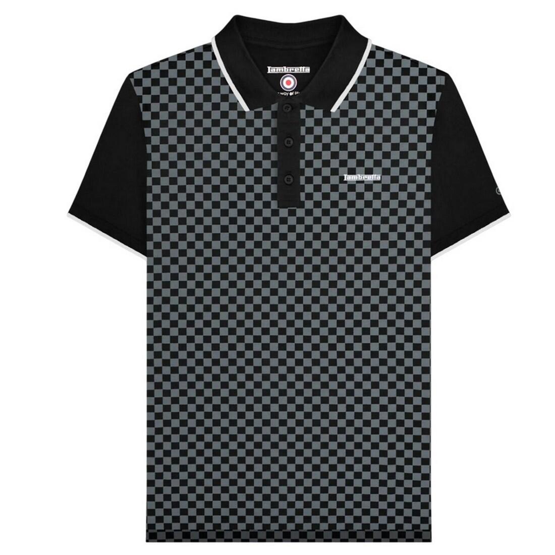 Lambretta Mens Two Tone Big & Tall Polo Shirt