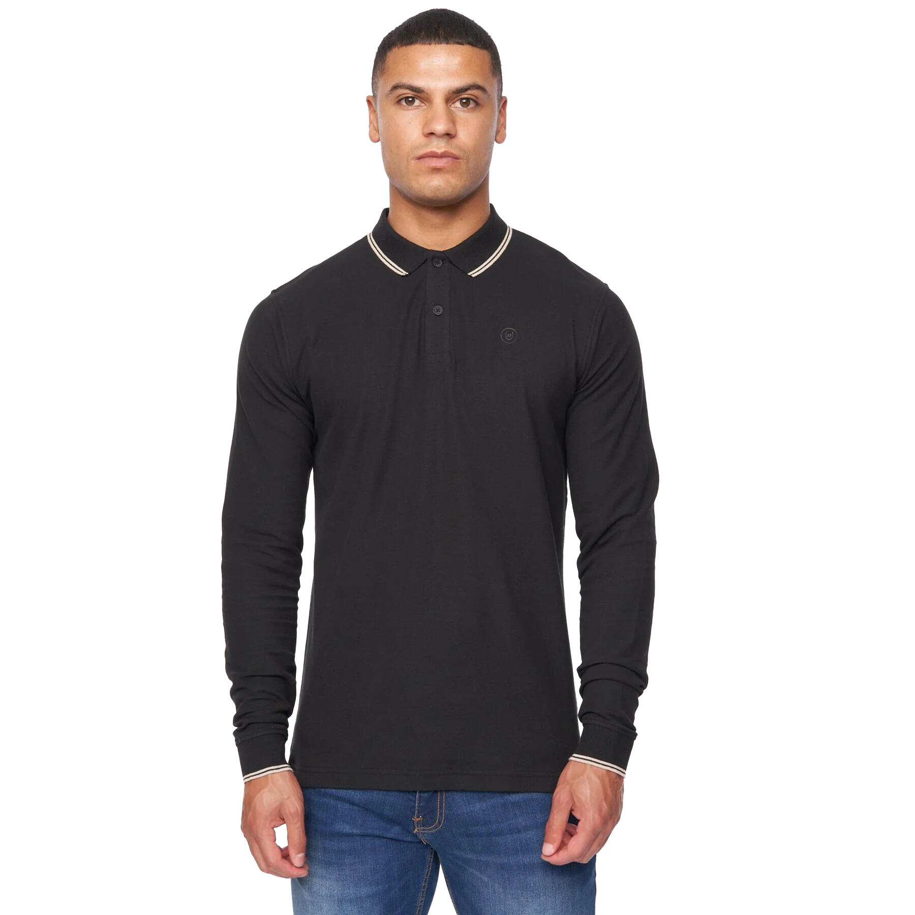 Duck and Cover Mens Roxberry Long-Sleeved Polo Shirt