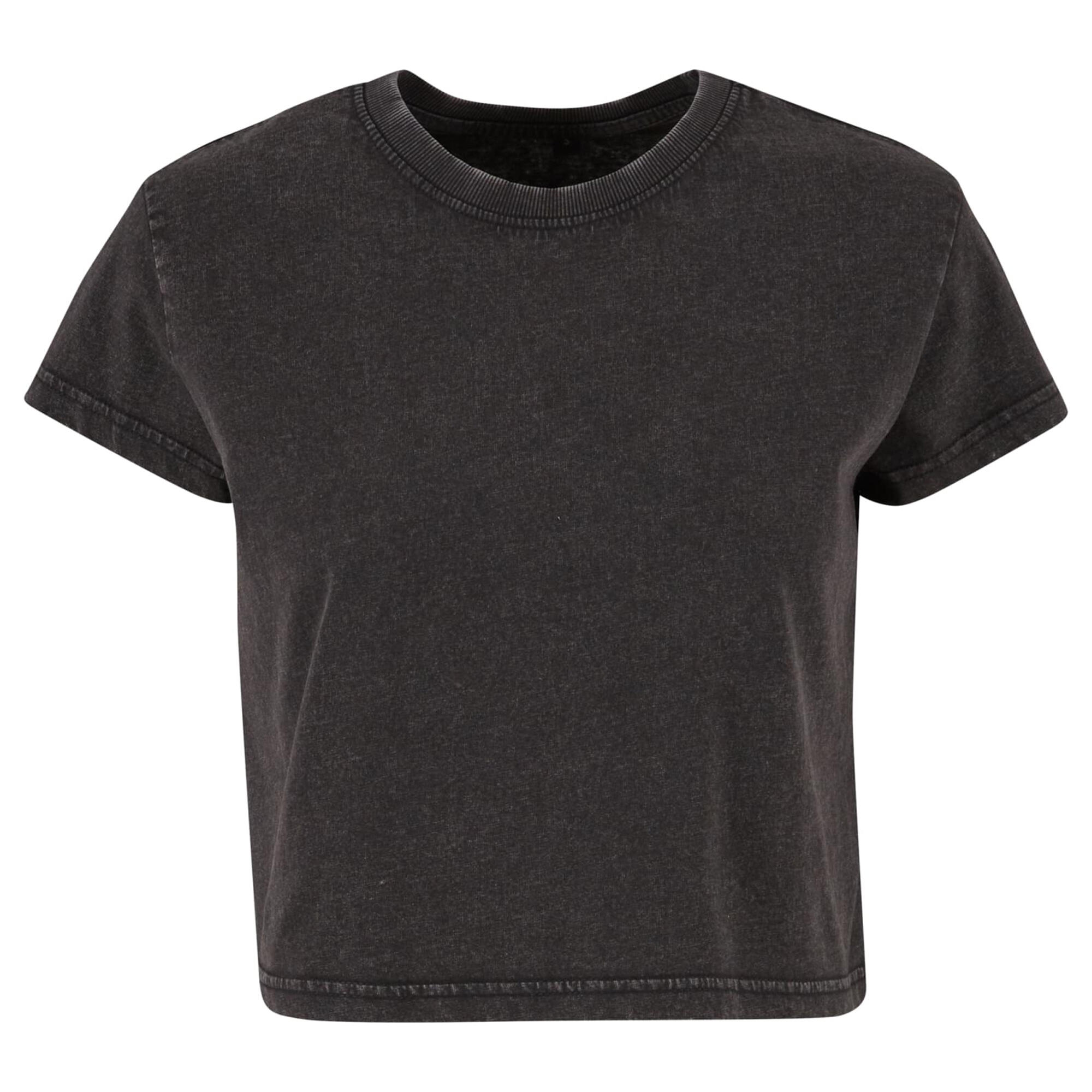 Build Your Brand Womens/Ladies Vintage Cropped T-Shirt