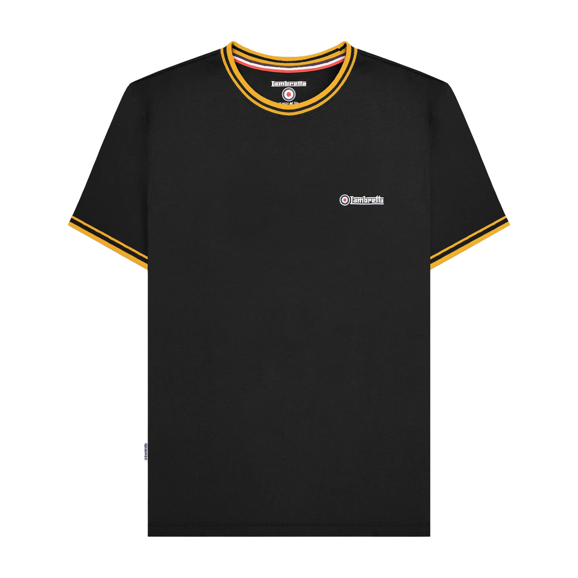 Lambretta Mens AW24 Twin Tip Pique T-Shirt