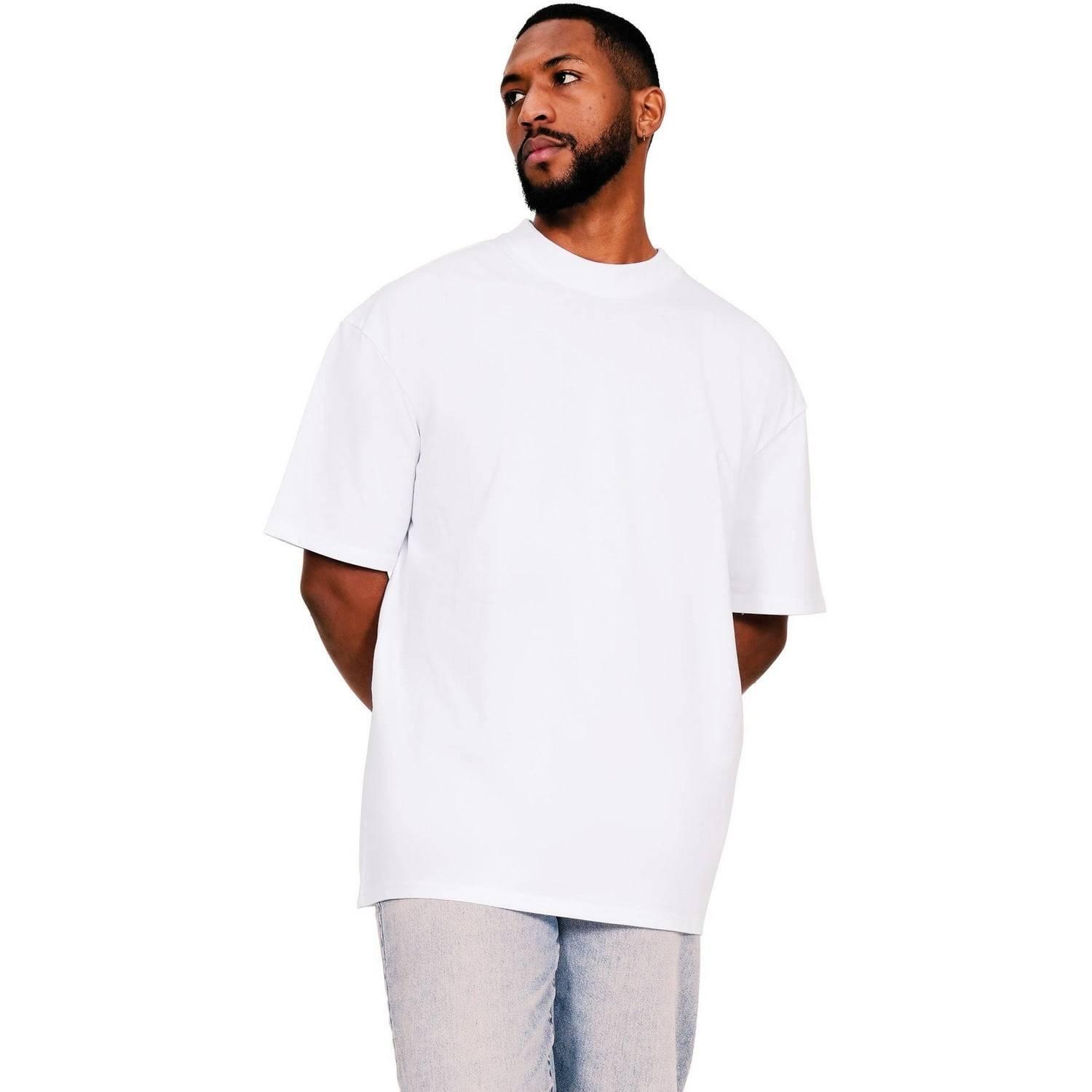 Casual Classics Unisex Adult Combed Ringspun Cotton Extended Neckline Tall