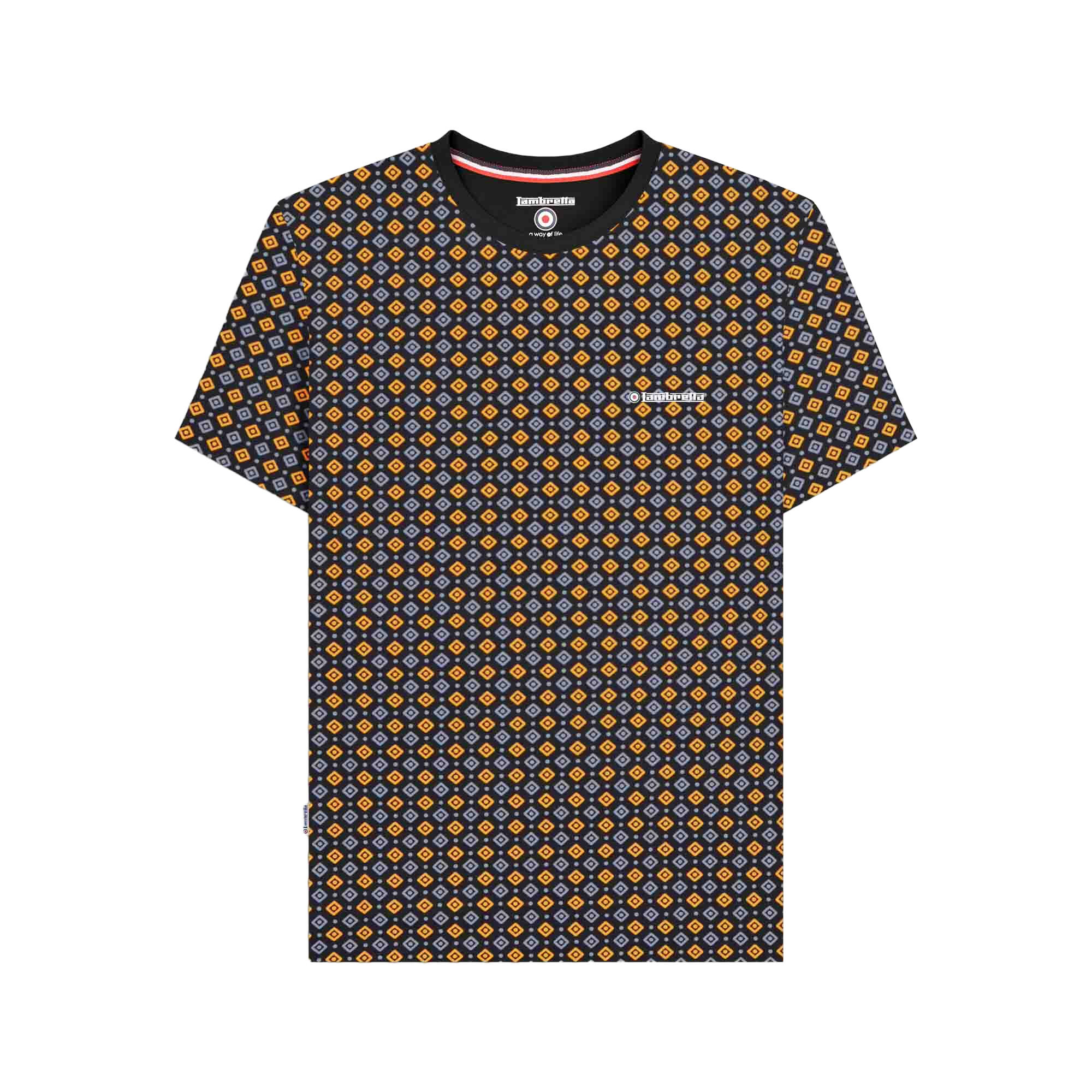 Lambretta Mens SS25 Geometric T-Shirt
