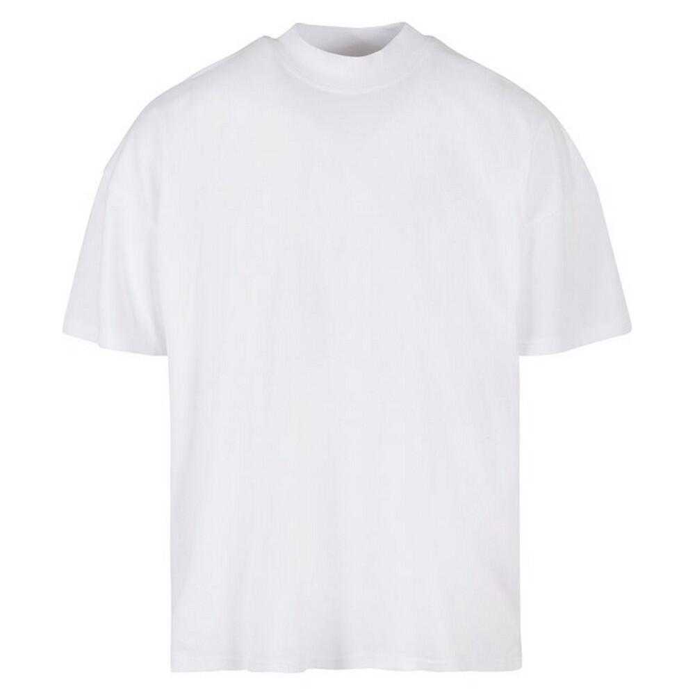 Build Your Brand Mens Mock Neck Oversized T-Shirt
