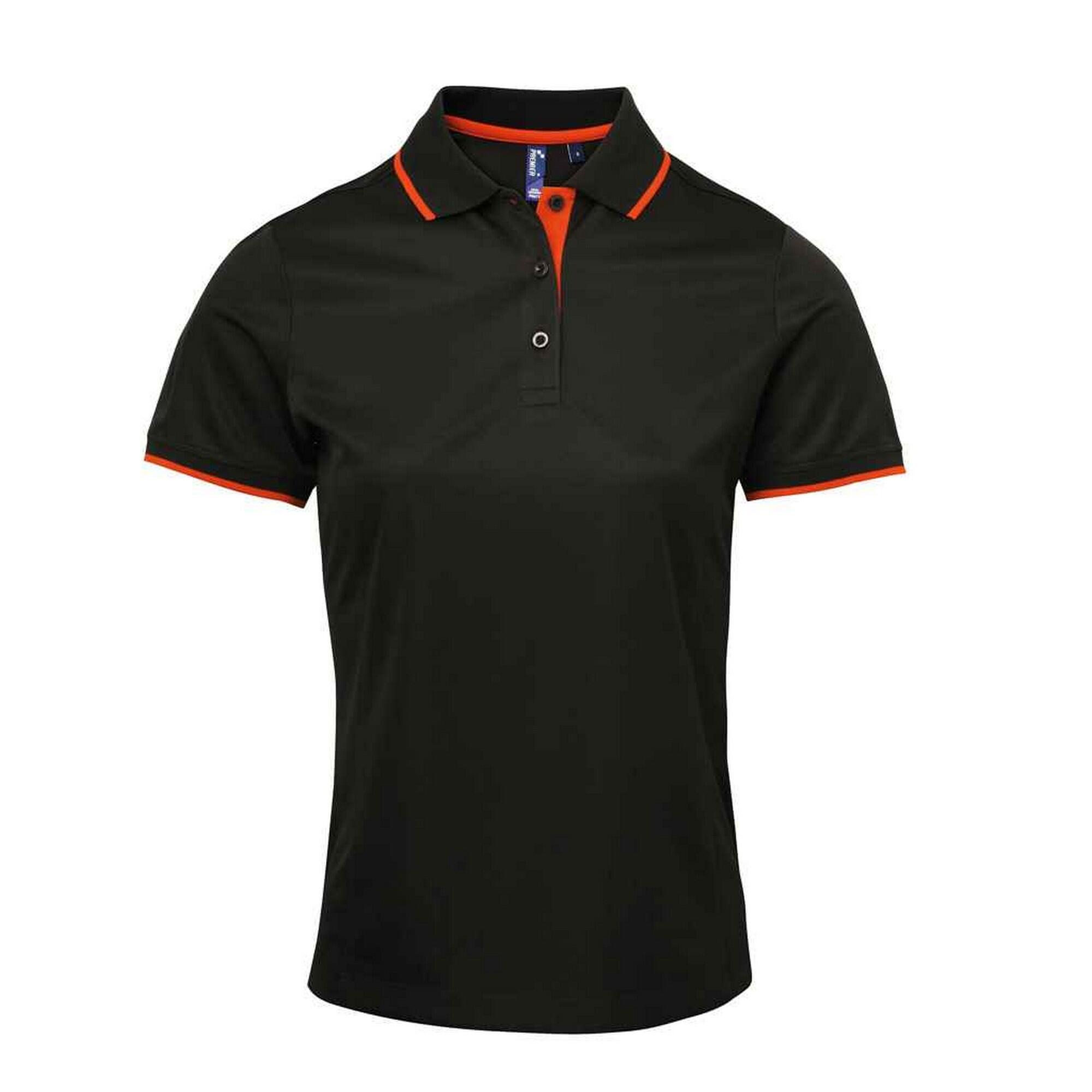 Premier Womens/Ladies Coolchecker Contrast Pique Polo Shirt