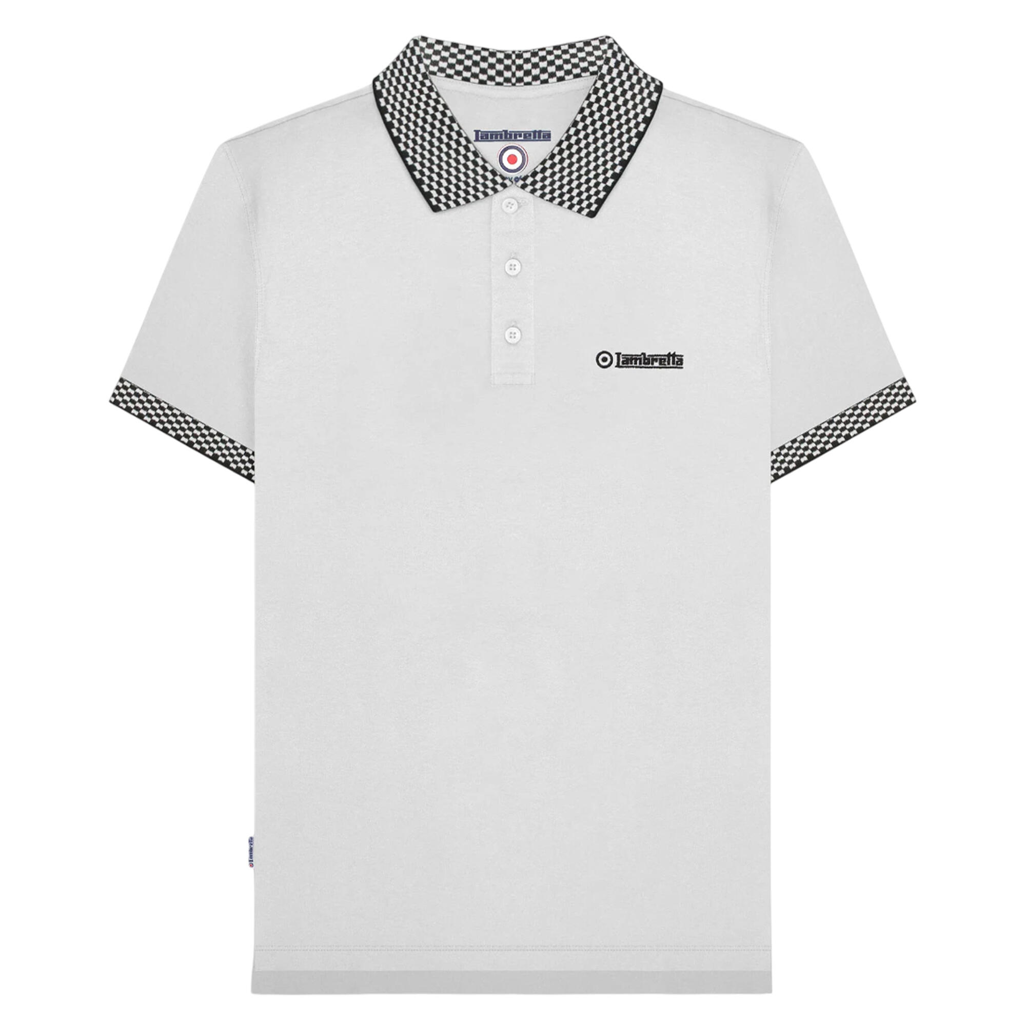 Lambretta Mens SS25 Two Tone Polo Shirt