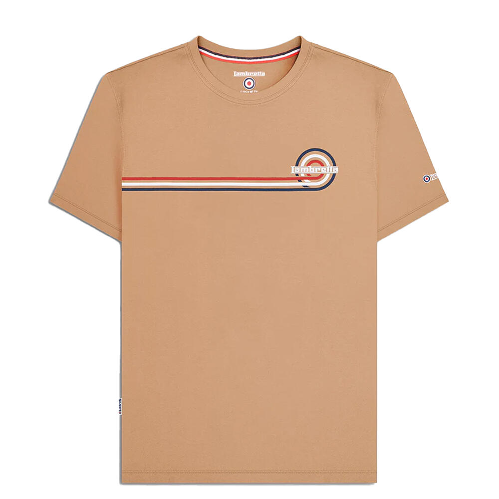 Lambretta Mens SS24 Retro Stripe T-Shirt