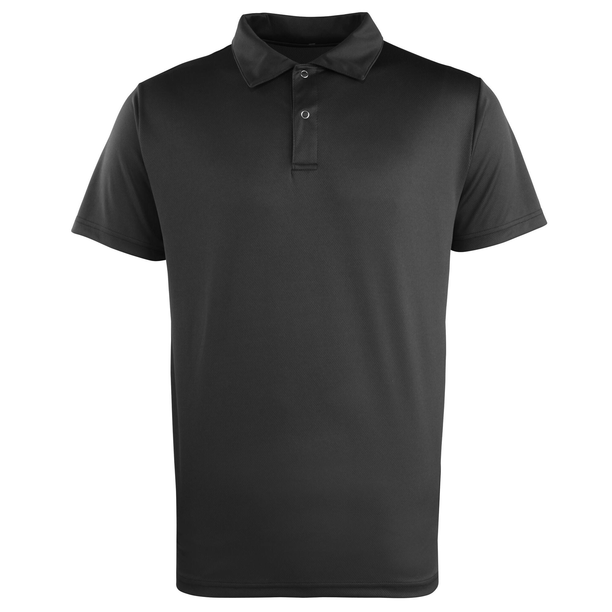 Premier Unisex Coolchecker Studded Plain Polo Shirt