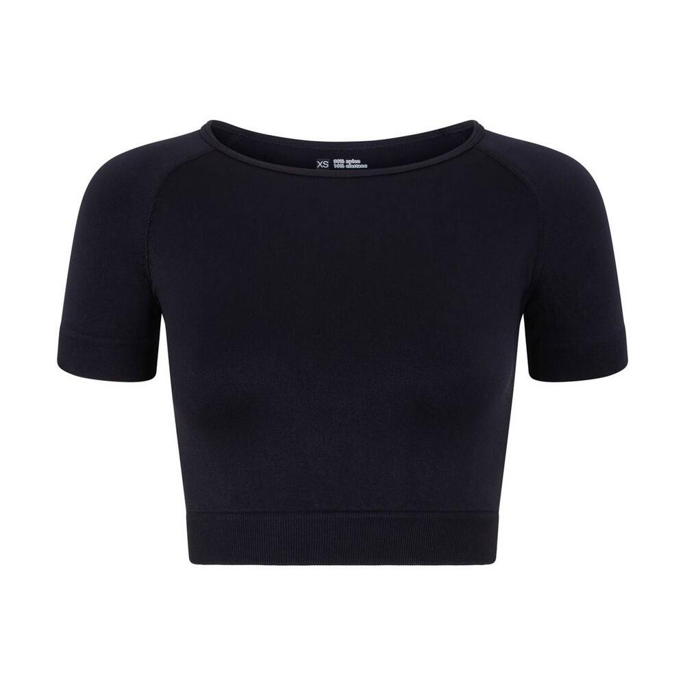 Silky Womens/Ladies Plain Active Crop Top