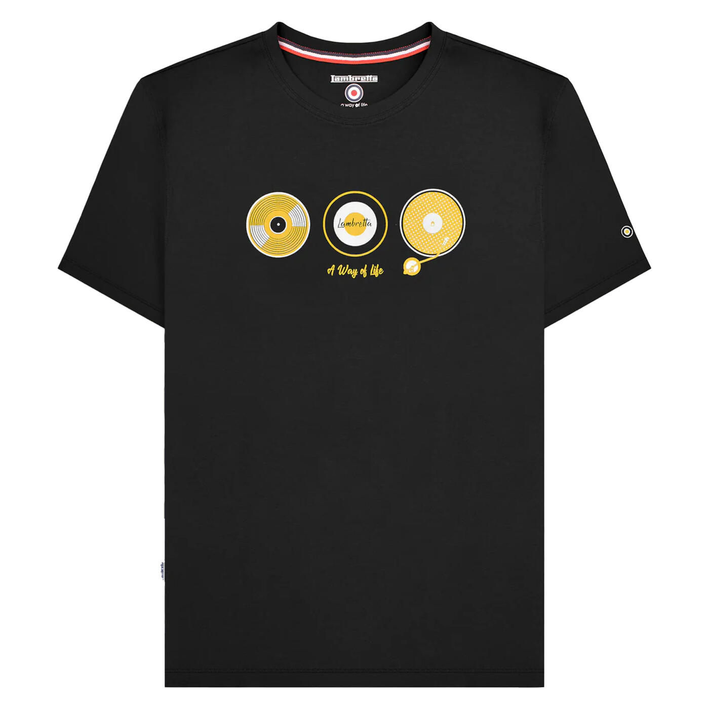 Lambretta Mens A Way Of Life Vinyl Record T-Shirt