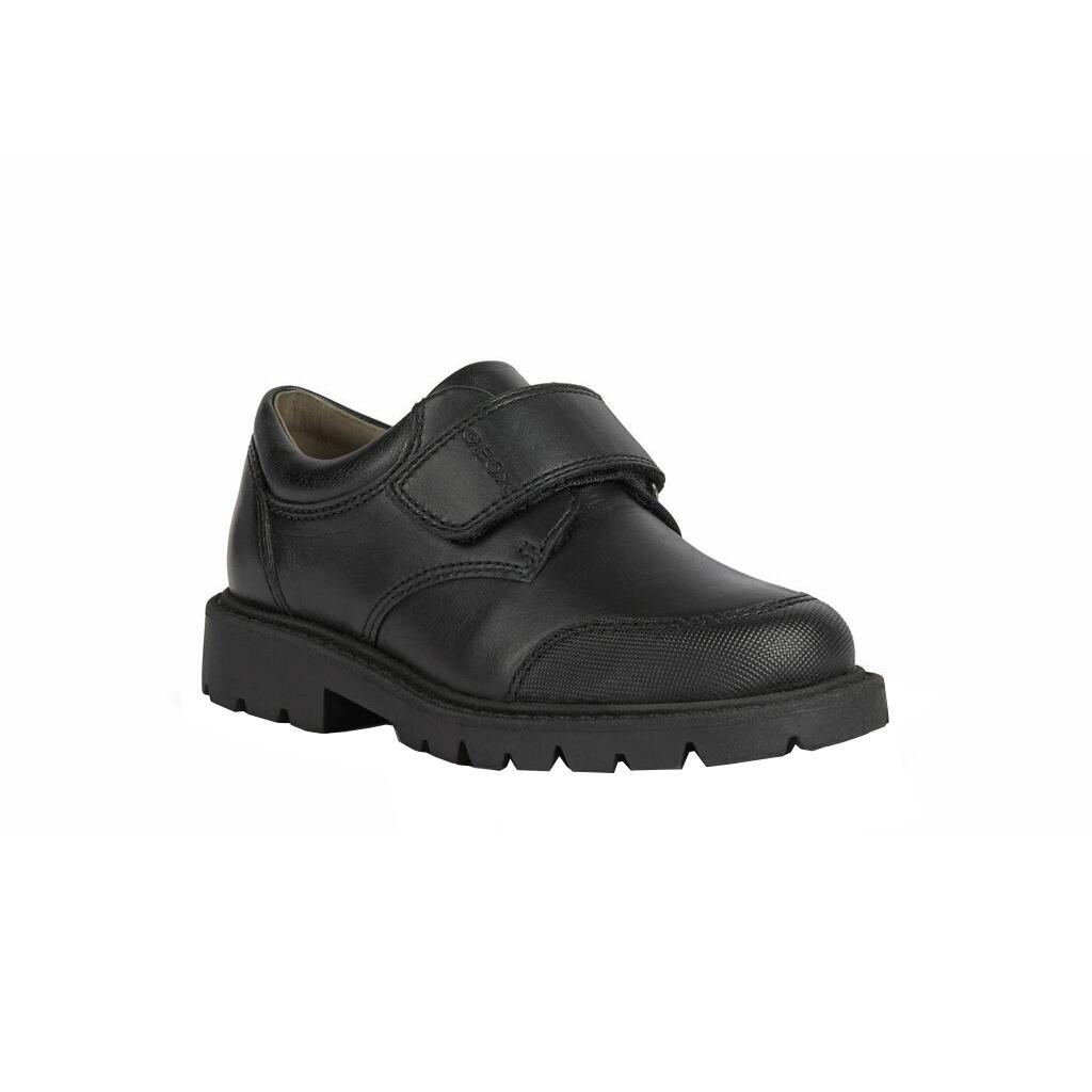 Geox Boys Shaylax Single Strap Leather School Shoes
