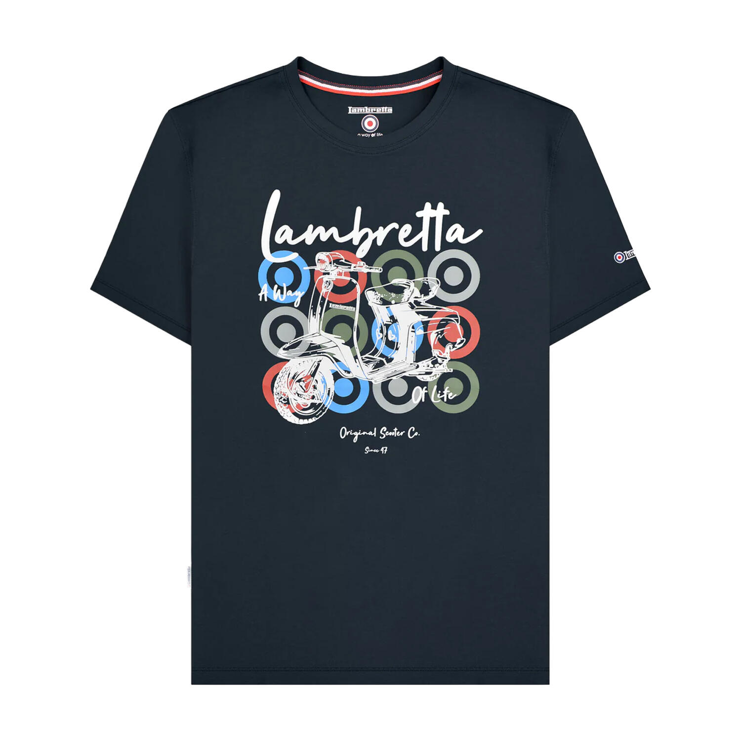 Lambretta Mens Scooter Brand Big & Tall T-Shirt