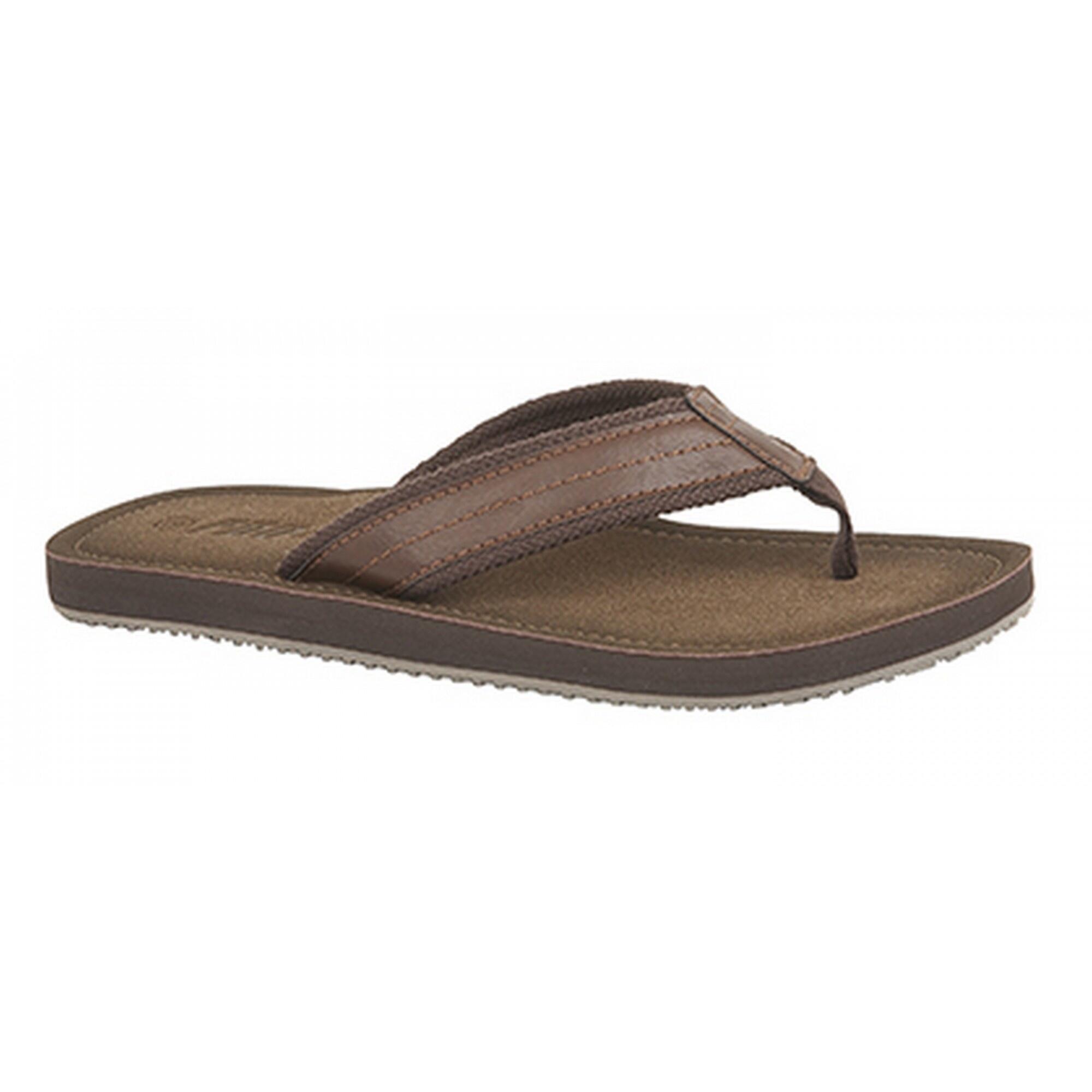 PDQ Mens Toe Post Mule Flip Flops