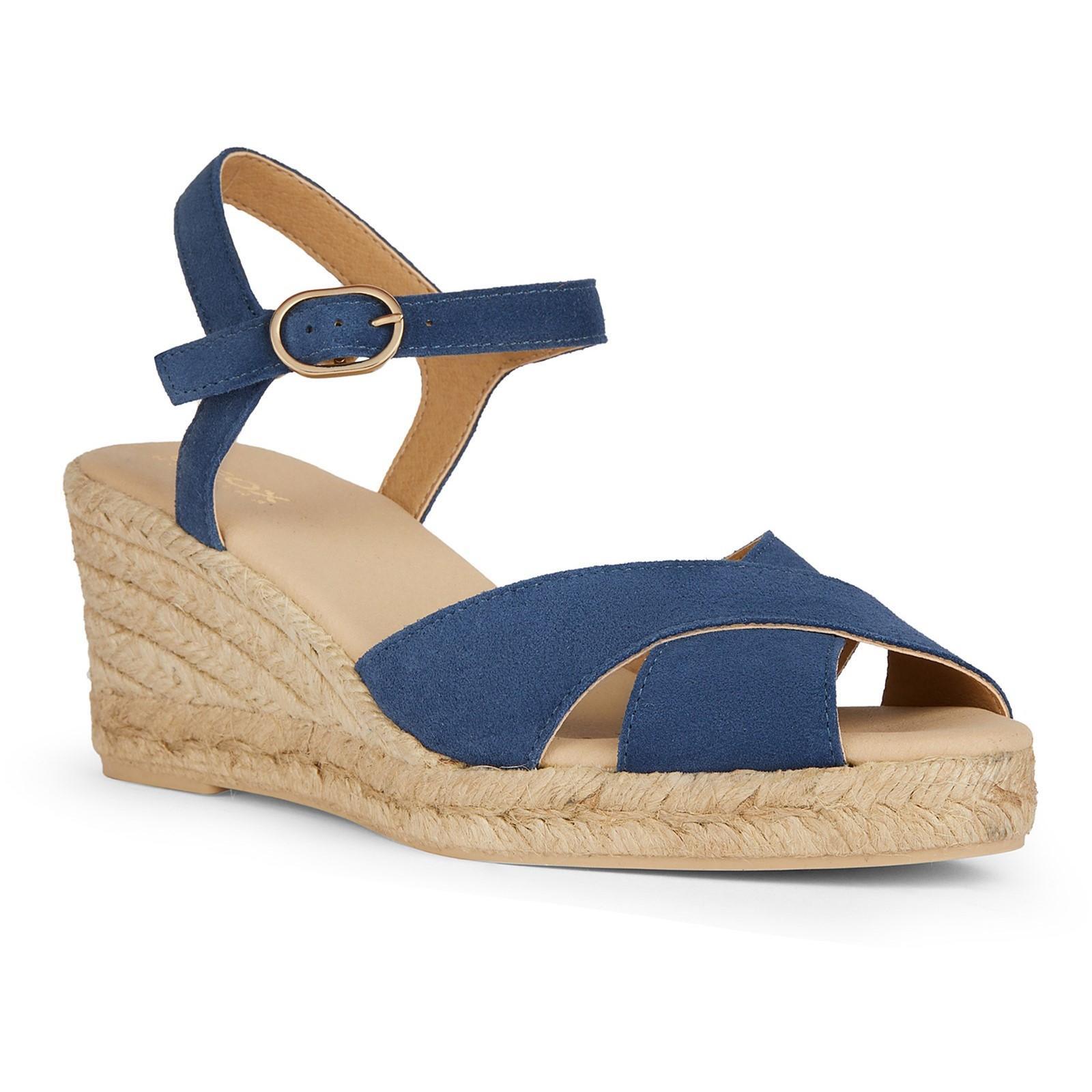 Geox Womens/Ladies Gelsa Low Nappa Leather Espadrilles