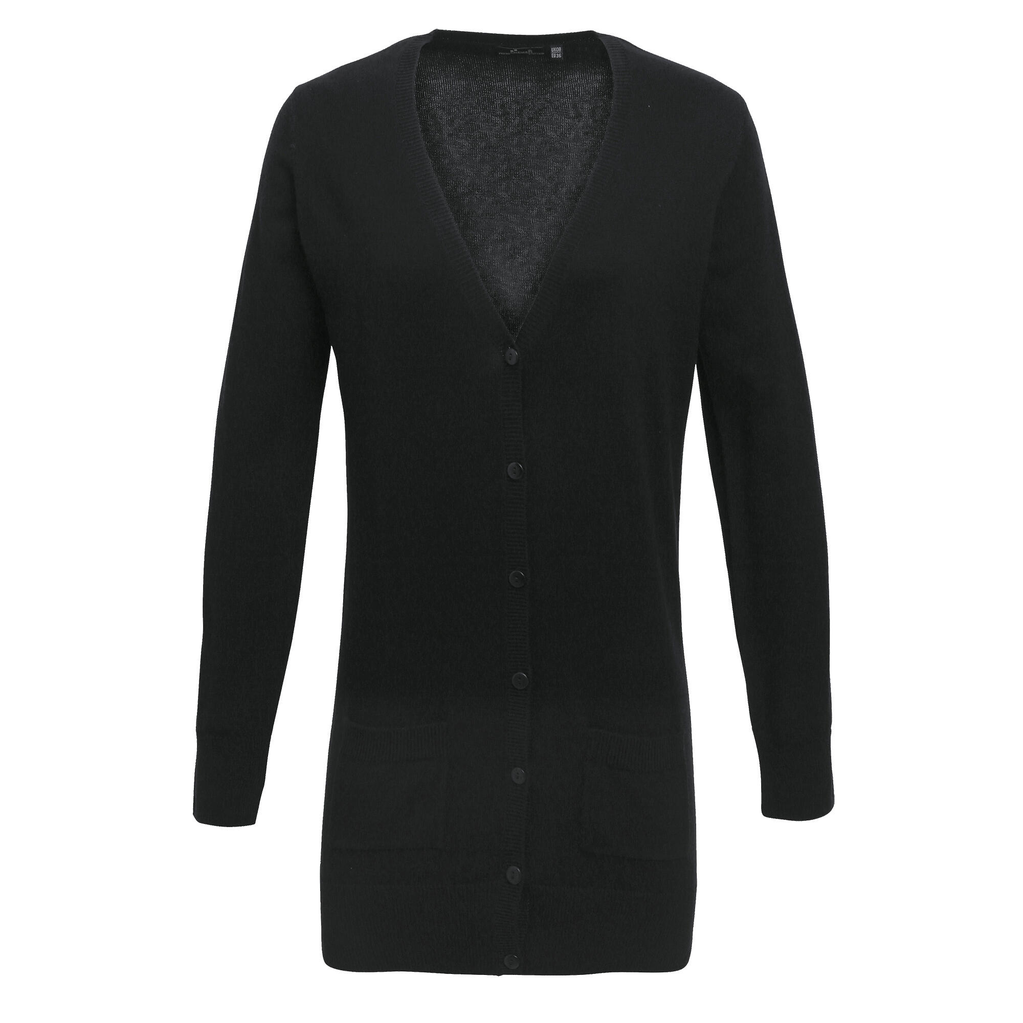 Premier Womens/Ladies Longline V Neck Knitted Cardigan