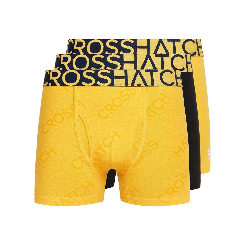 Crosshatch Mens Typan Boxer Shorts (Pack of 3)