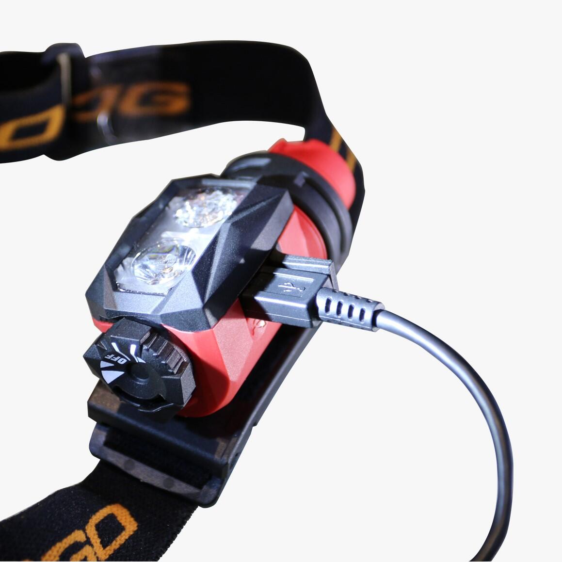 Lampe Frontale LED + COB Rechargeable Avec Aimant – IPX5, Angle Réglable, Pour Running, Rando, Camping, Bricolage