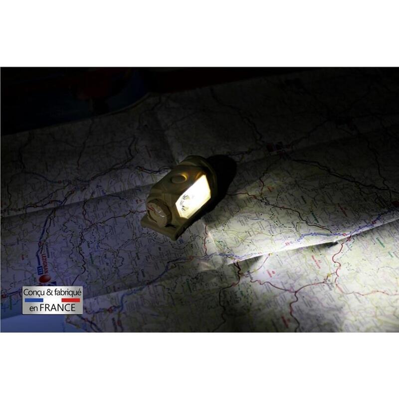 Lampe frontale DIABLO - Bandeau camouflage OTAN – Fabrication FRANCE