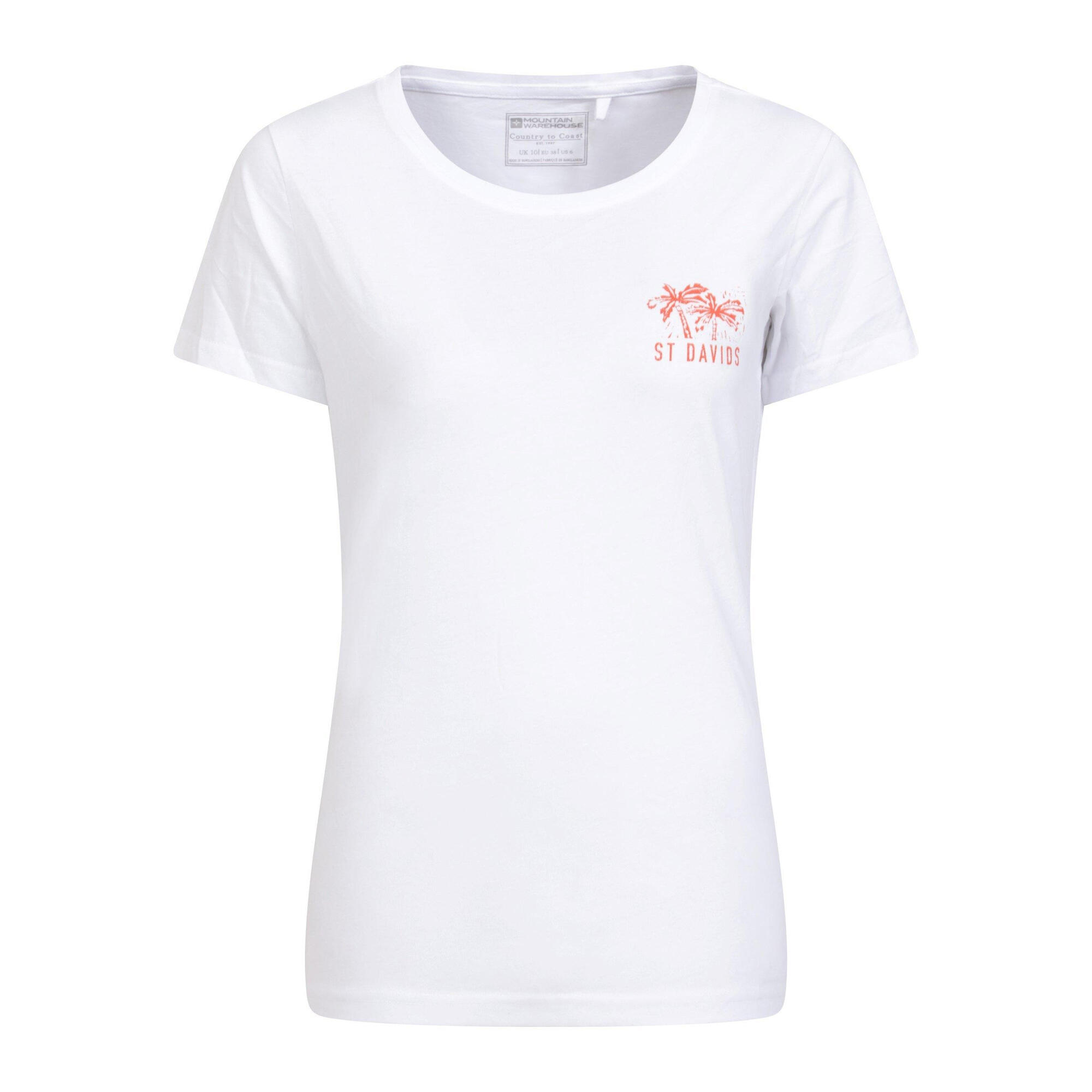 Mountain Warehouse Womens/Ladies St Davids Printed Organic T-Shirt
