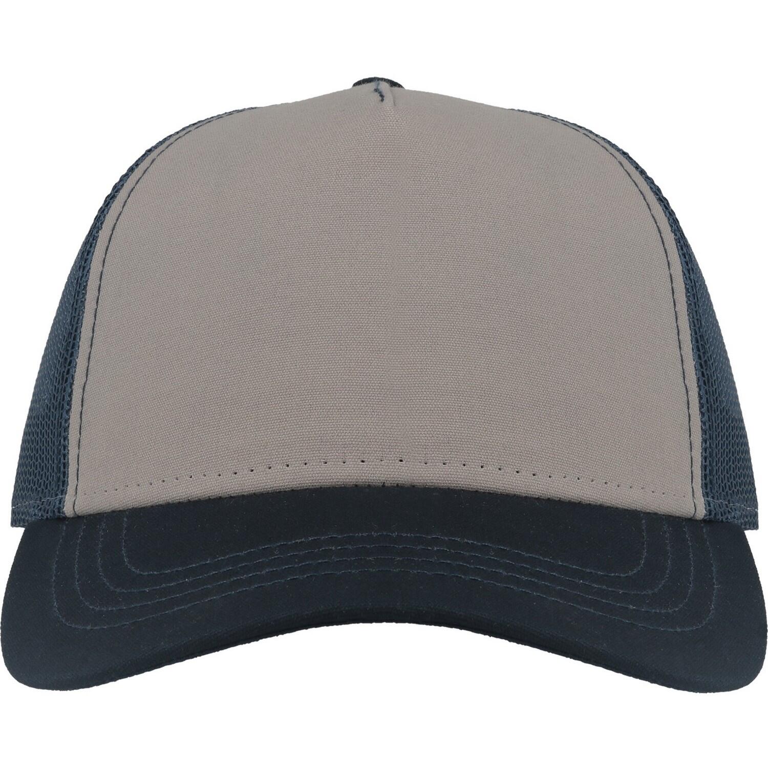 Atlantis Unisex Adult Rapper 5 Panel Canvas Recycled Trucker Cap