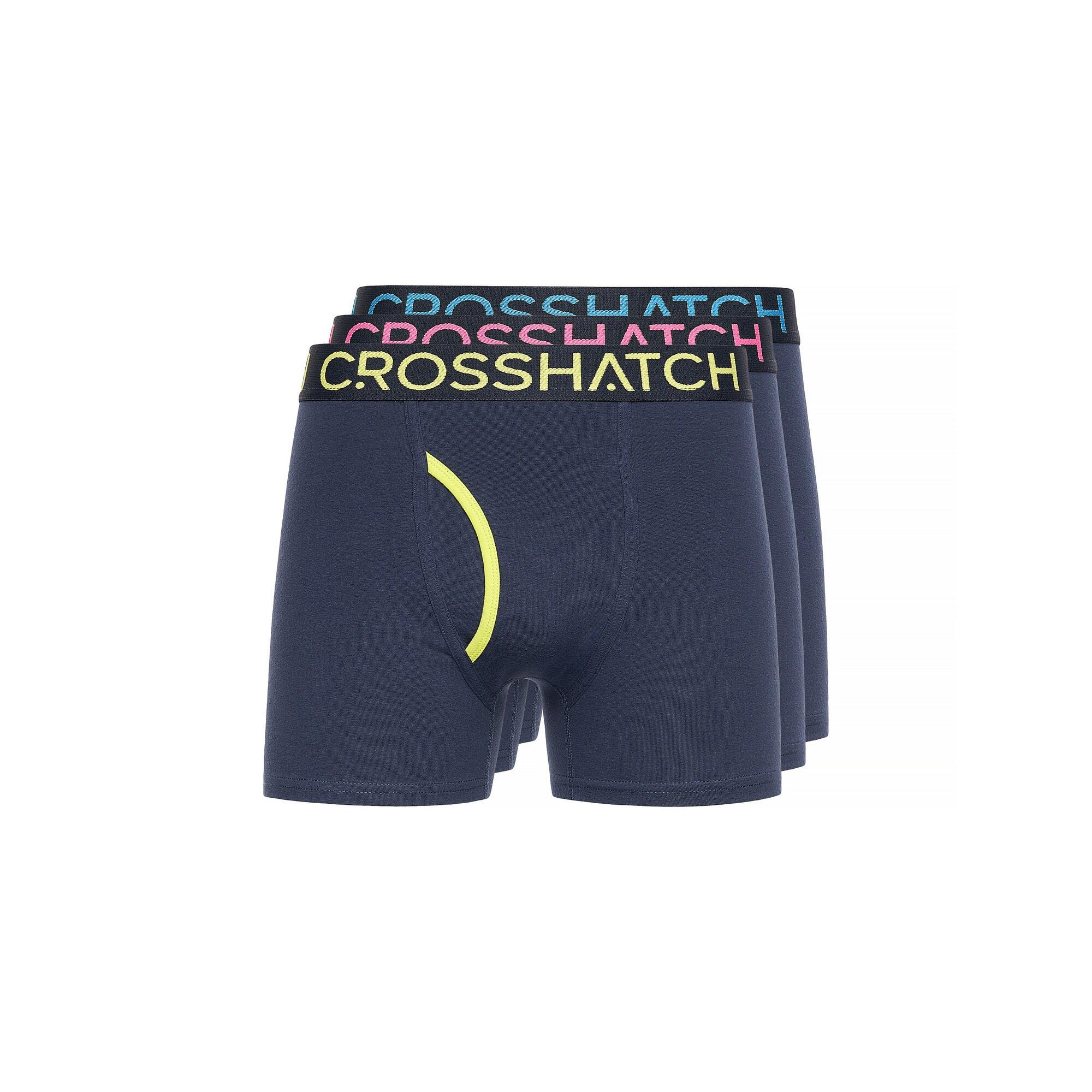 Crosshatch Mens Trioglow Boxer Shorts (Pack of 3)