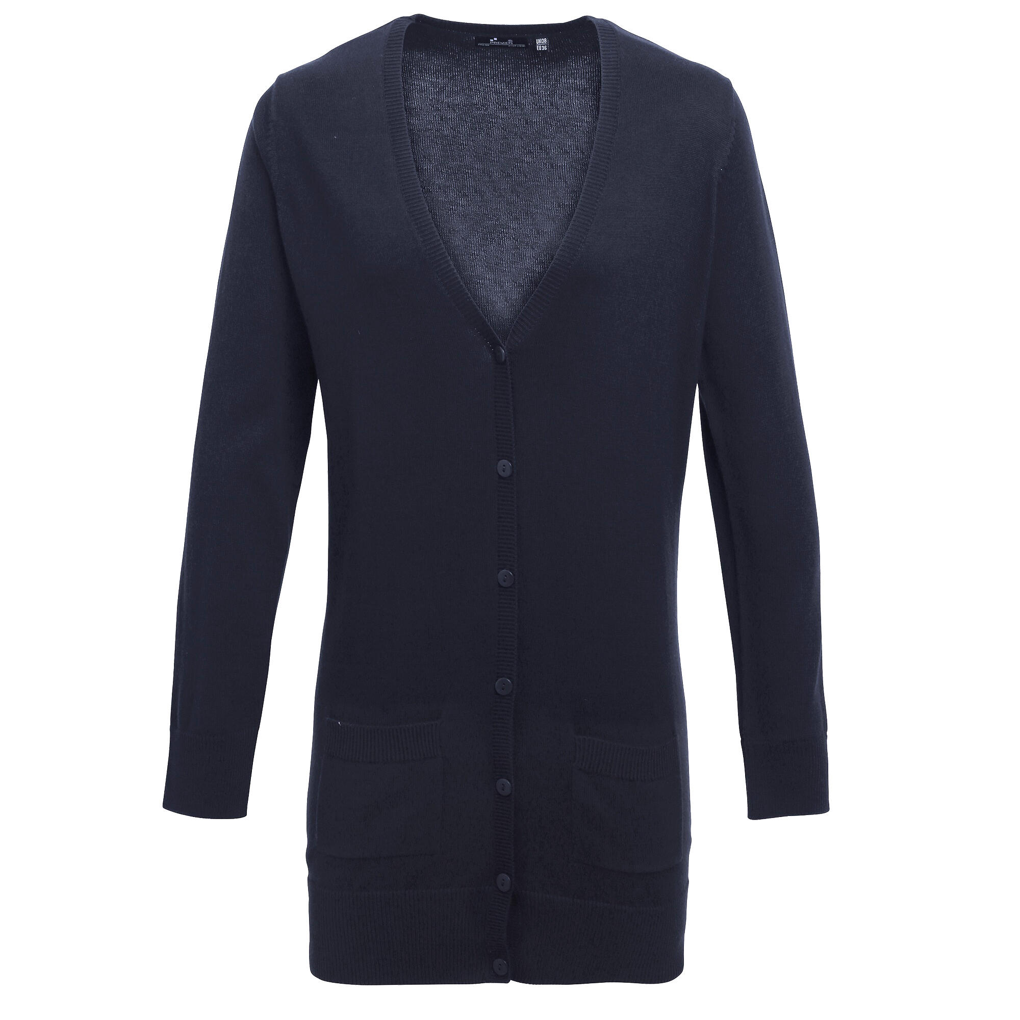 Premier Womens/Ladies Longline V Neck Knitted Cardigan