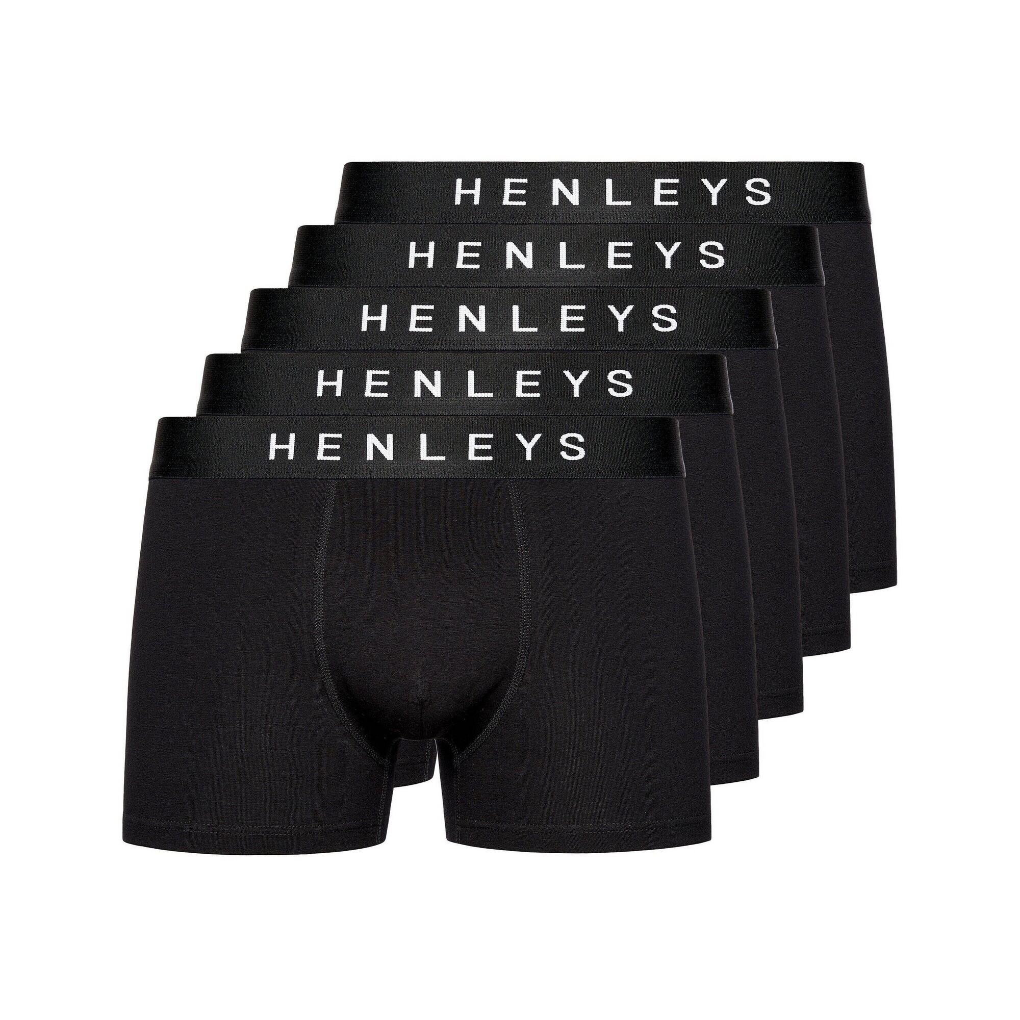 Henleys Mens Coalink Boxer Shorts (Pack of 5)