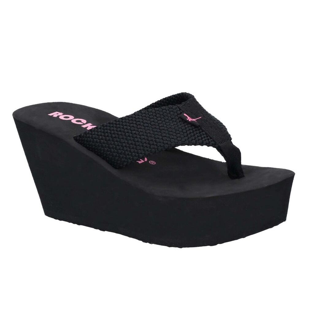 Rocket Dog Womens/Ladies Diver Webbing Slip On Wedge Sandals