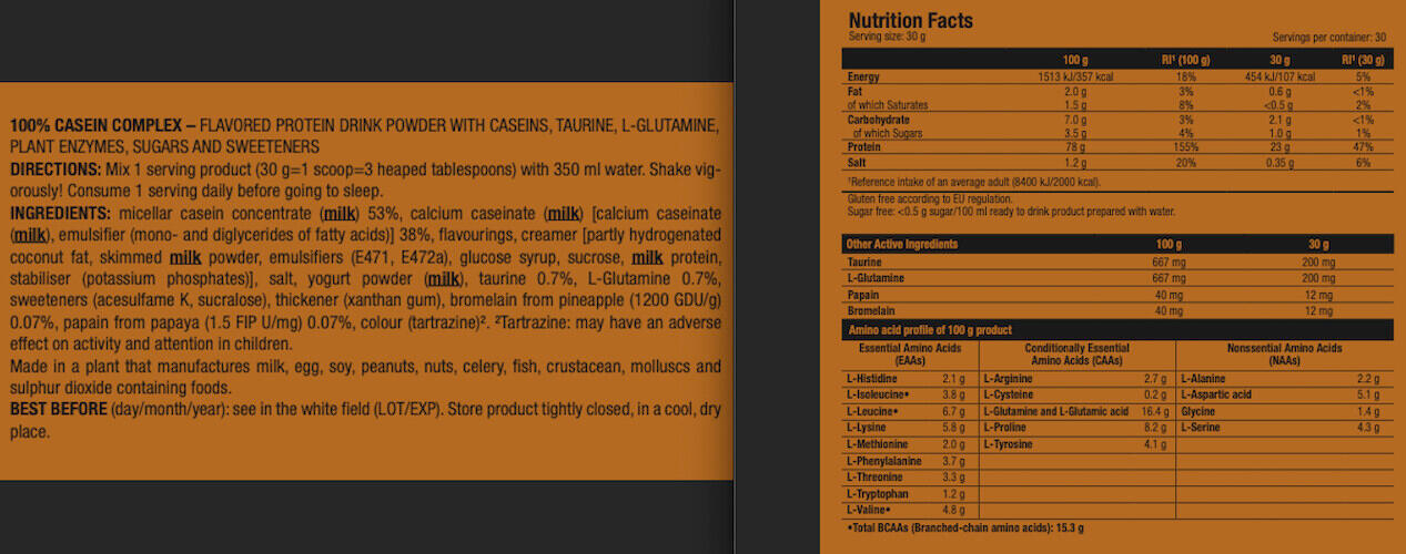 Caséine - 100% Casein Complex - Vanille 3/3