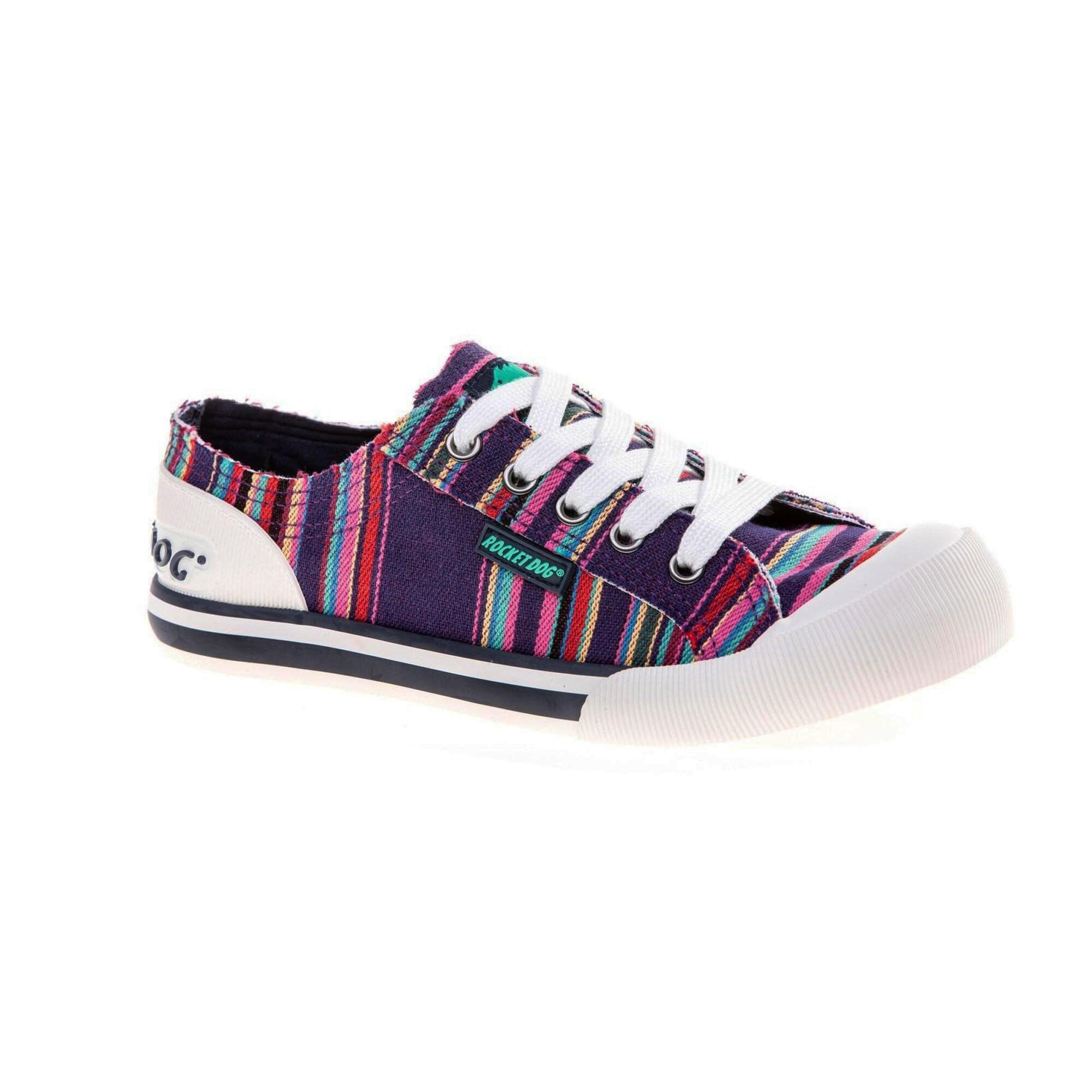 Rocket Dog Womens/Ladies Jazzin Canvas Aloe Lace Up Trainer