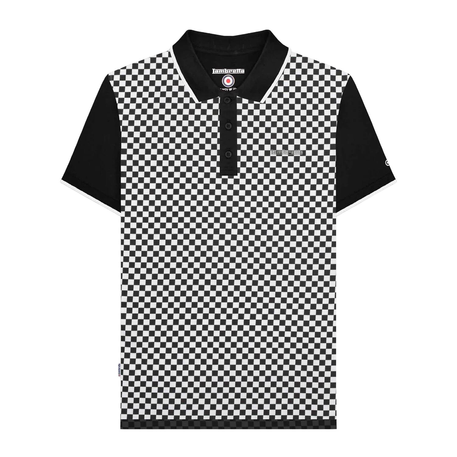 Lambretta Mens SS25 Two Tone Big & Tall Polo Shirt
