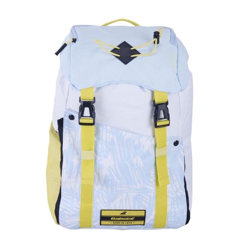 Plecak tenisowy Babolat Club Junior Girl, biało-niebiesko-żółty