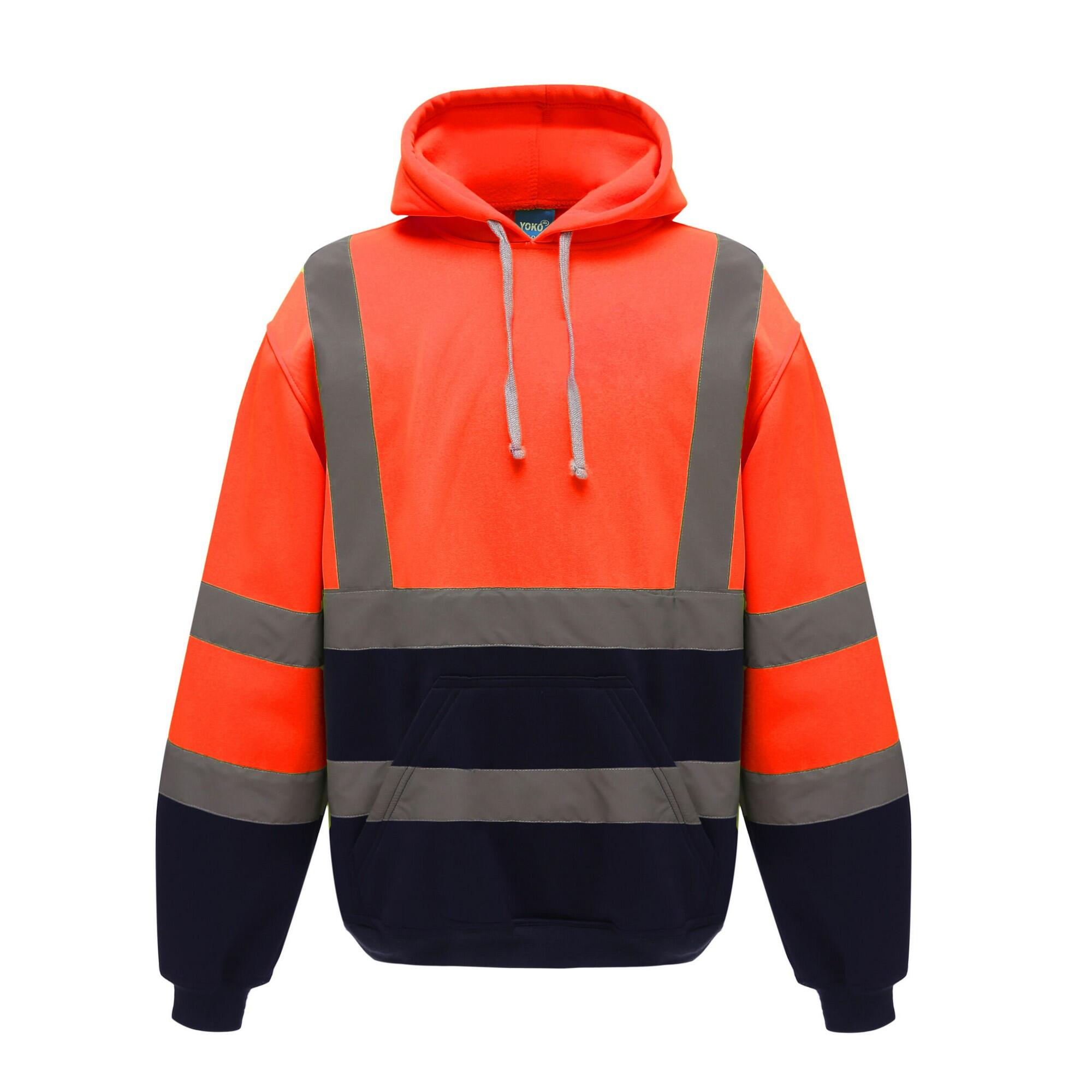 Yoko Mens Hi-Vis Pullover Hoodie