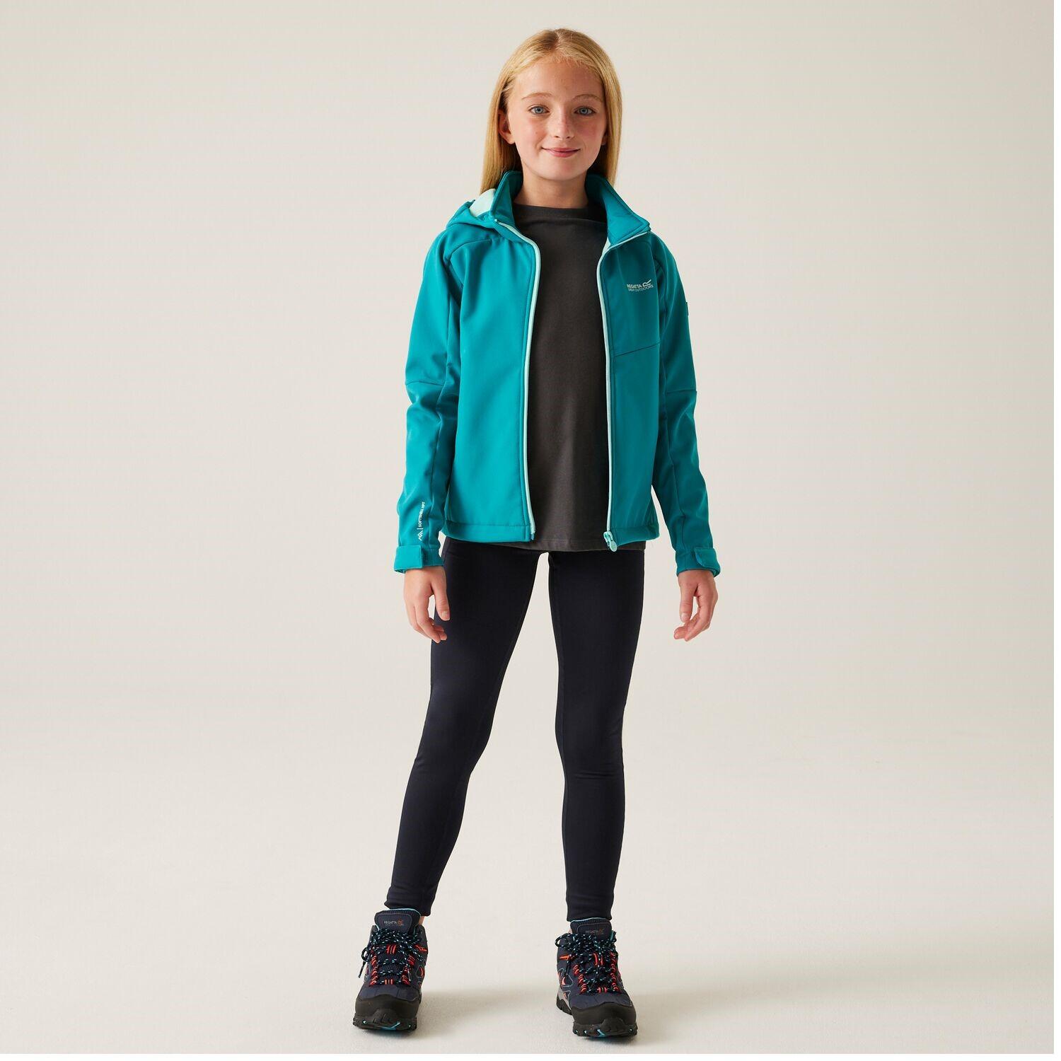 Regatta Acidity VIII Softshelljacke für Kinder mit Kapuze 4/7