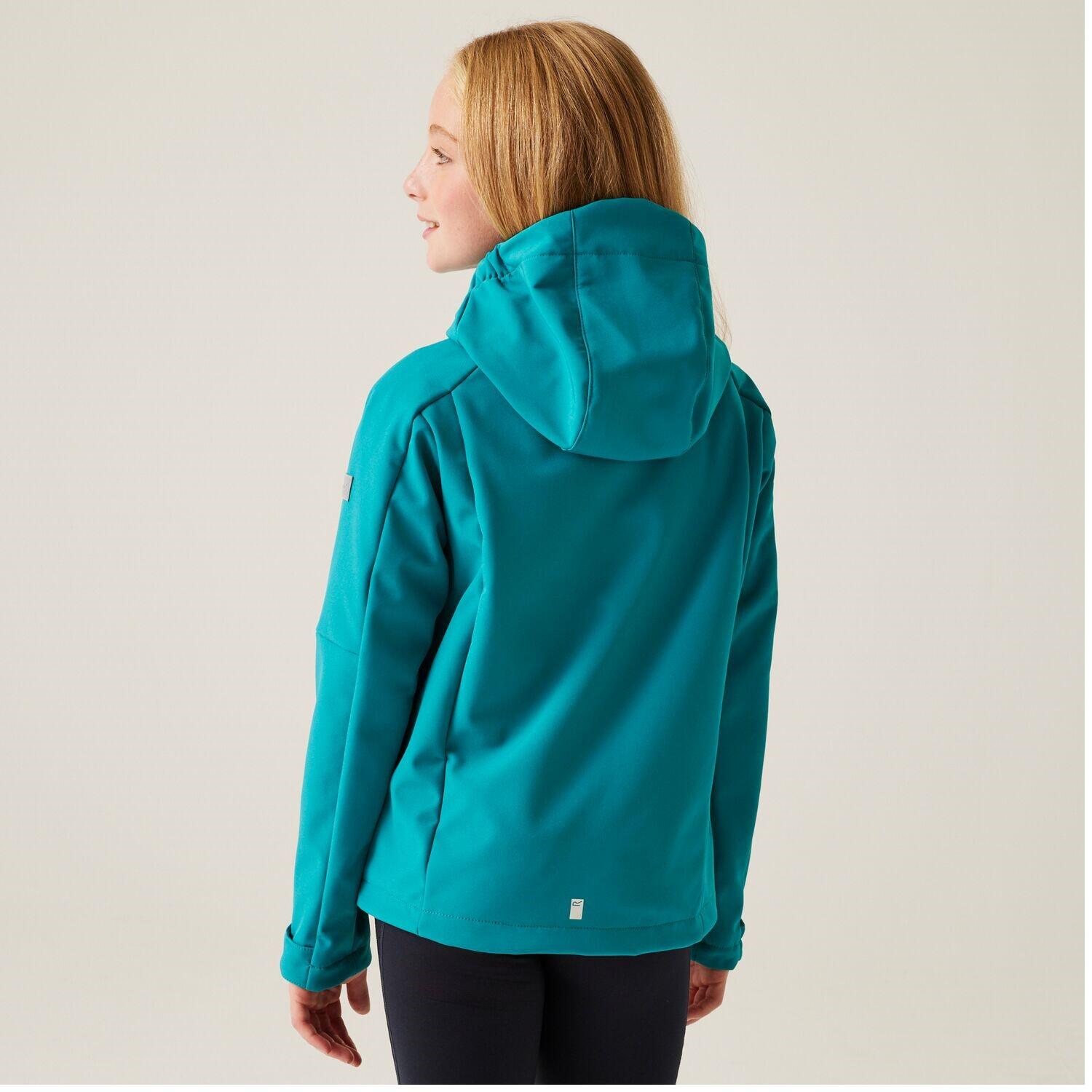Regatta Acidity VIII Softshelljacke für Kinder mit Kapuze 3/7