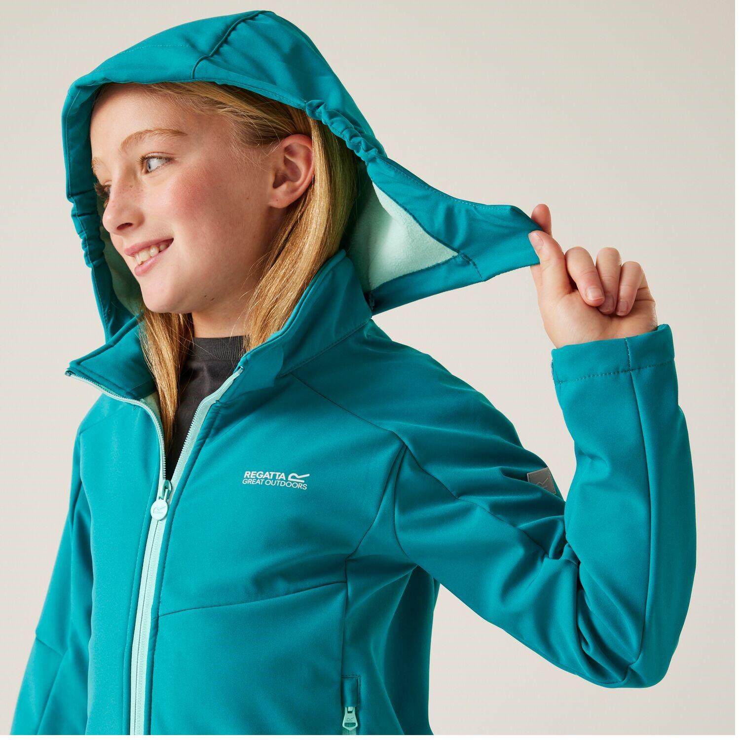 Regatta Acidity VIII Softshelljacke für Kinder mit Kapuze 6/7