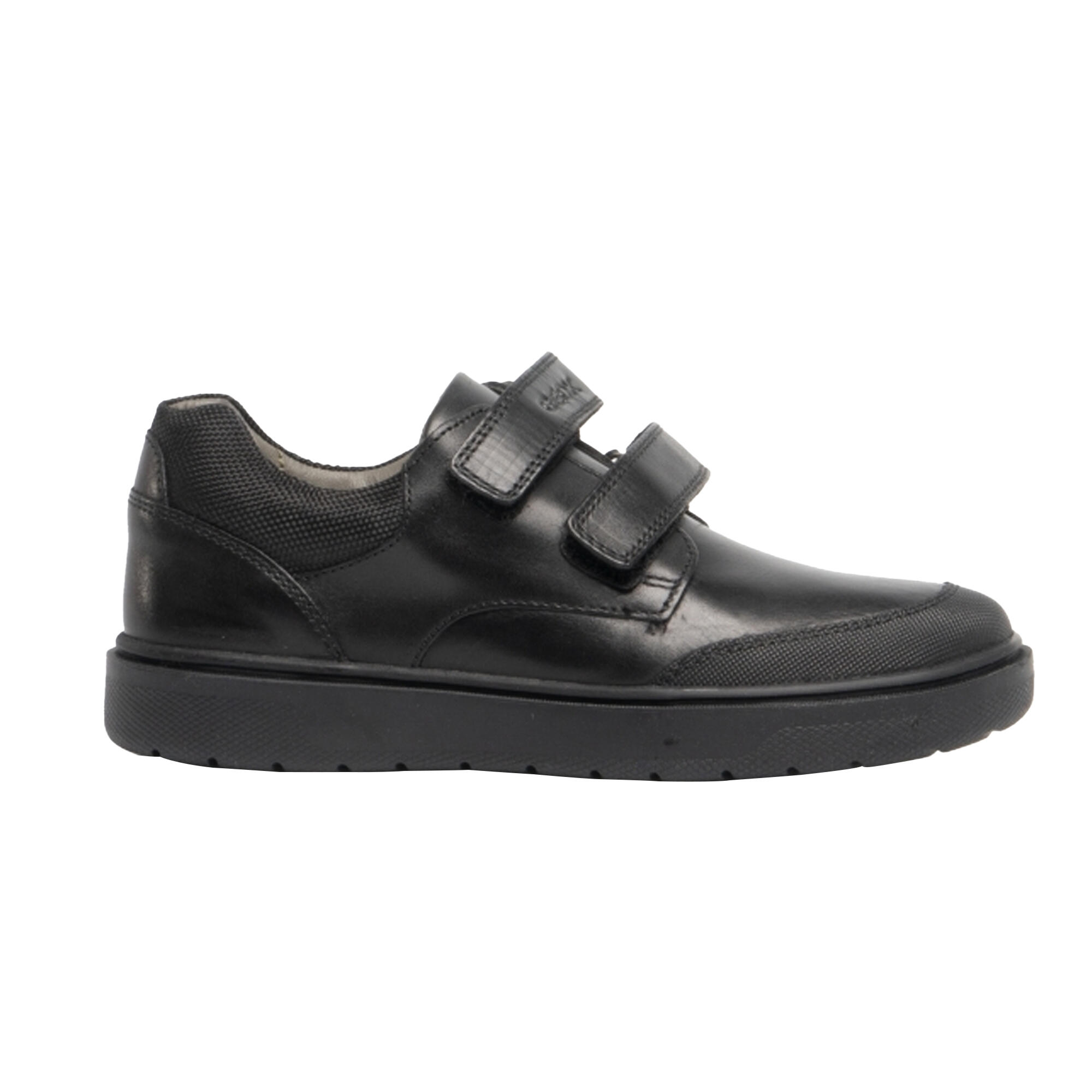 Geox Boys J Riddock Touch Fastening Leather Shoe
