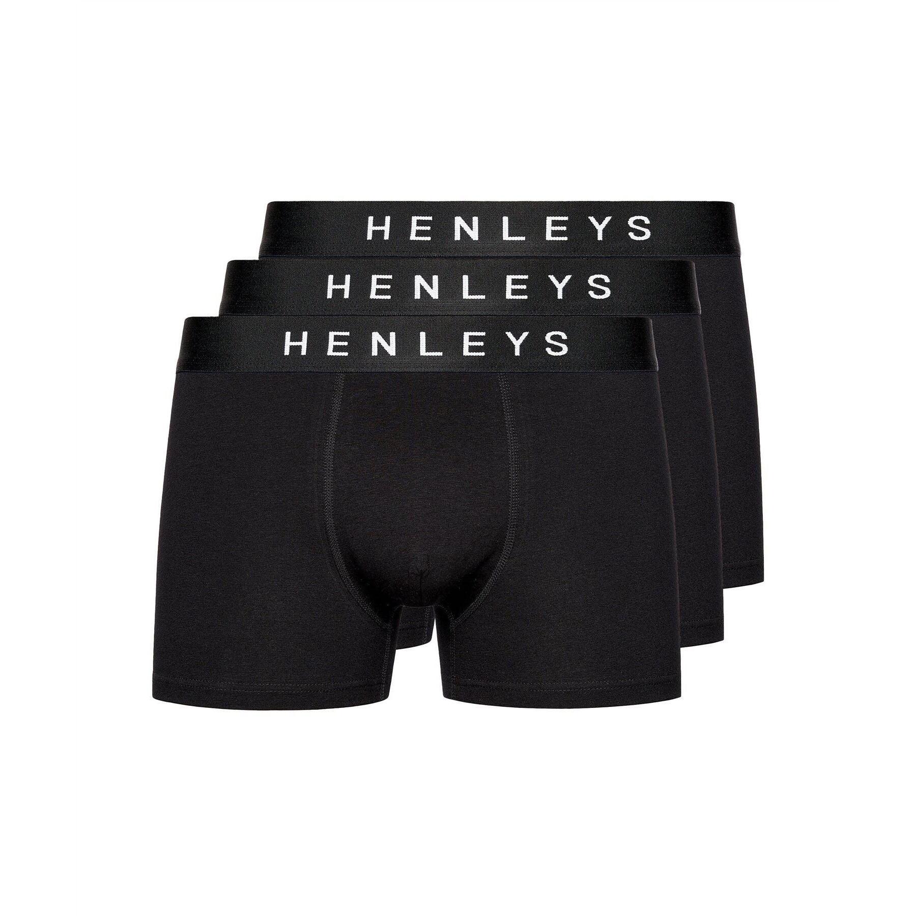 Henleys Mens Coalink Boxer Shorts (Pack of 3)
