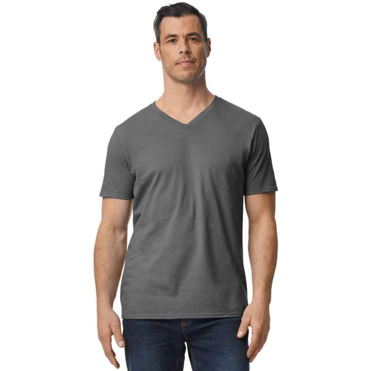 Gildan Mens Softstyle V Neck T-Shirt