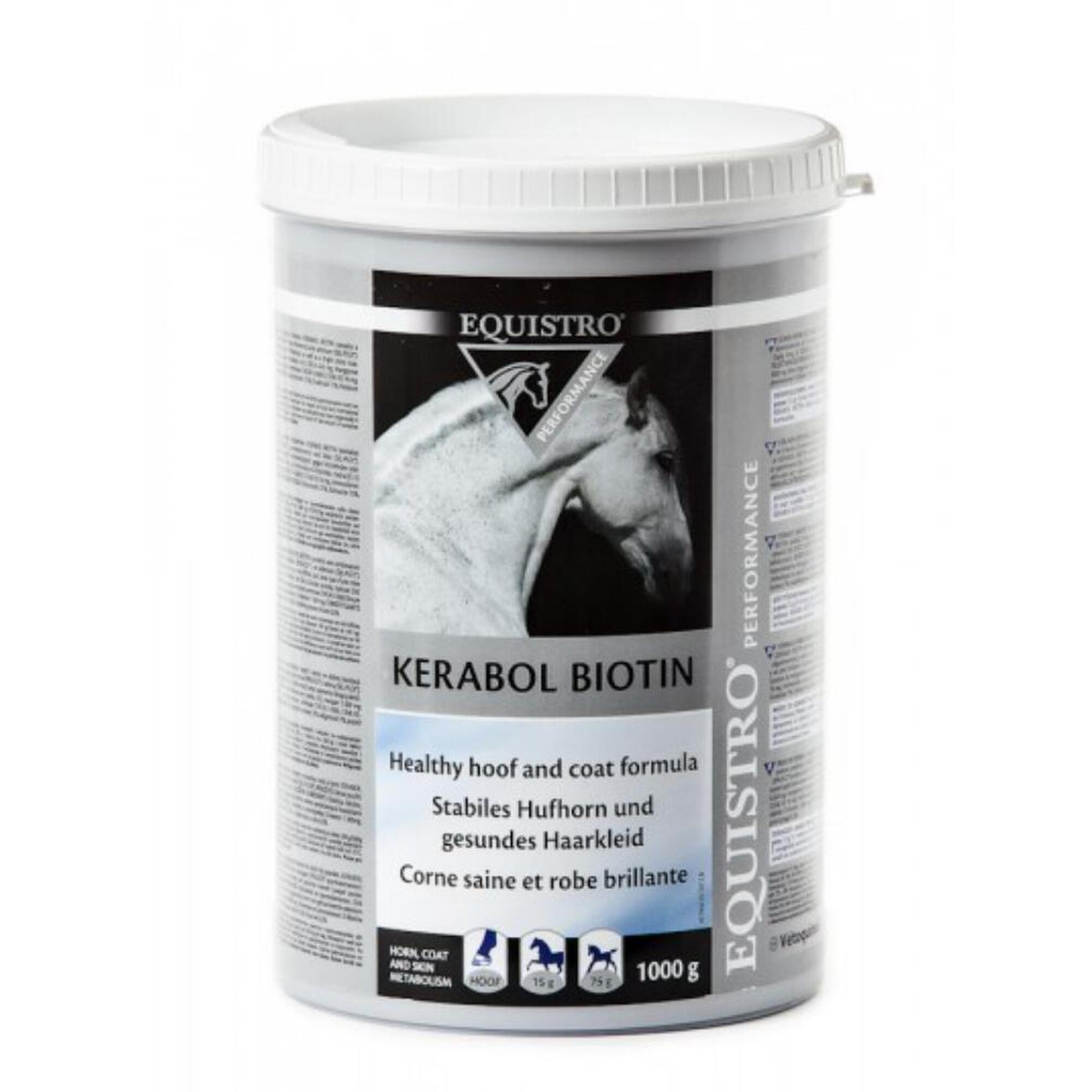 VETOQUINOL Equistro Kerabol Biotin 1000g Doplňkové krmivo pro koně