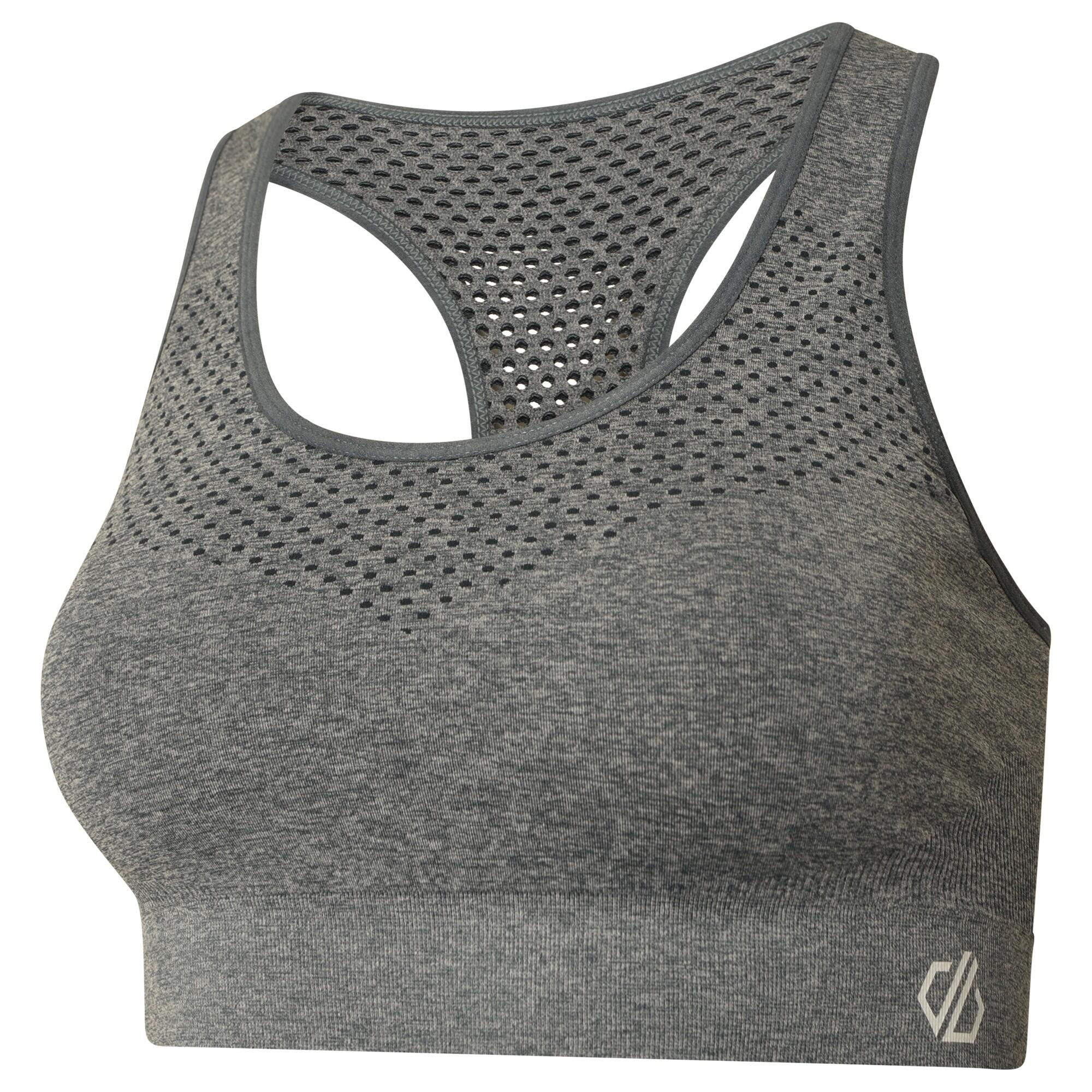 Sujetador Deportivo Dont Sweat It II para Mujer Gris Ébano 3/5