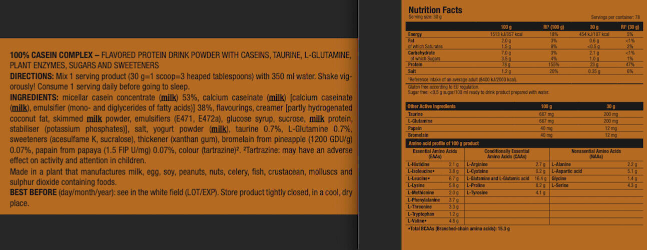 100% Casein Complex 2.27 Kg Vainilla 3/3
